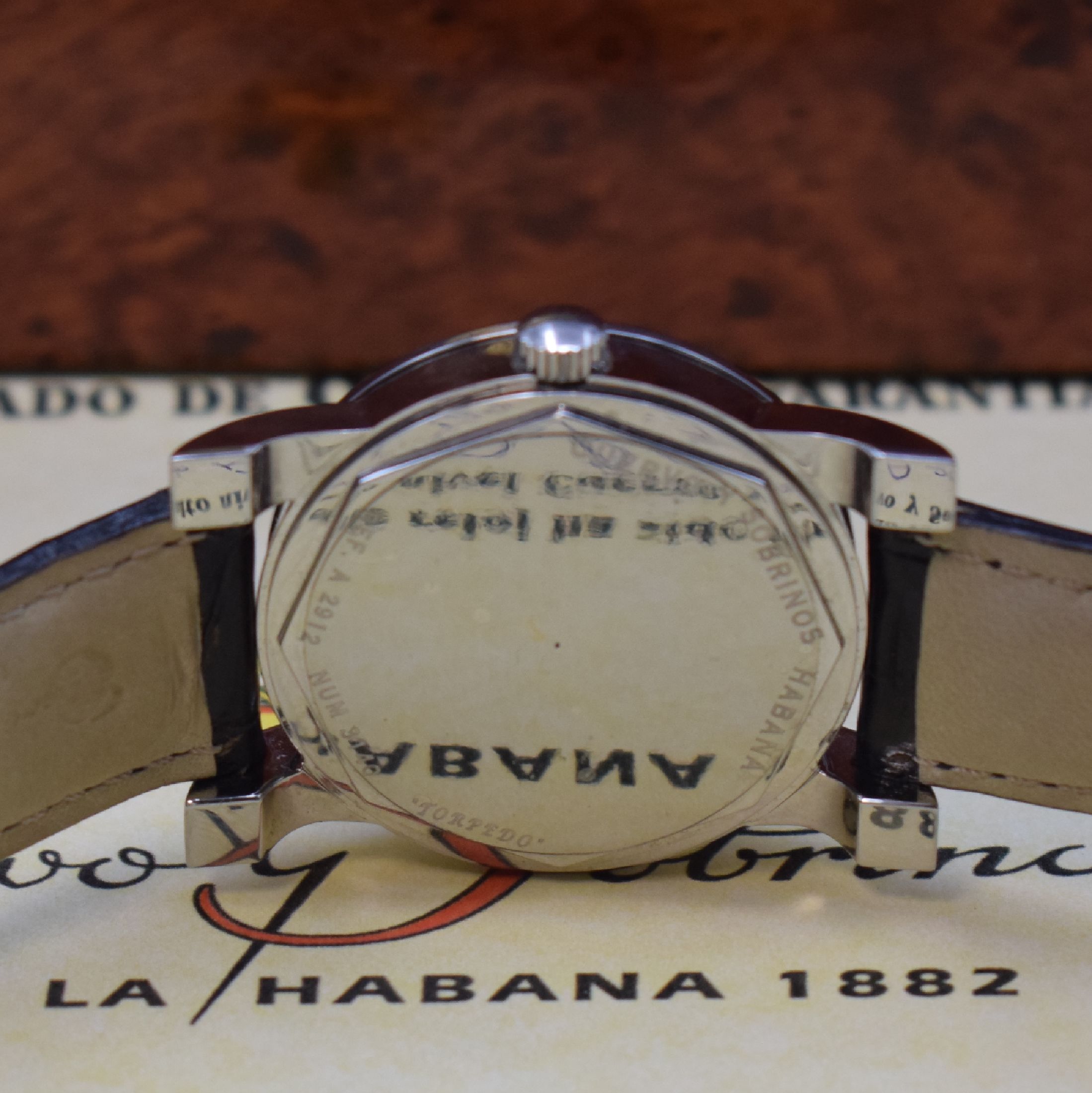 Detail b: CUERVO Y SOBRINOS Habana "Torpedeo" Herrenarmbanduhr Referenz A 2912, Schweiz um 2020, Automatik, verschr. Edelstahlgeh. inkl. orig. ...