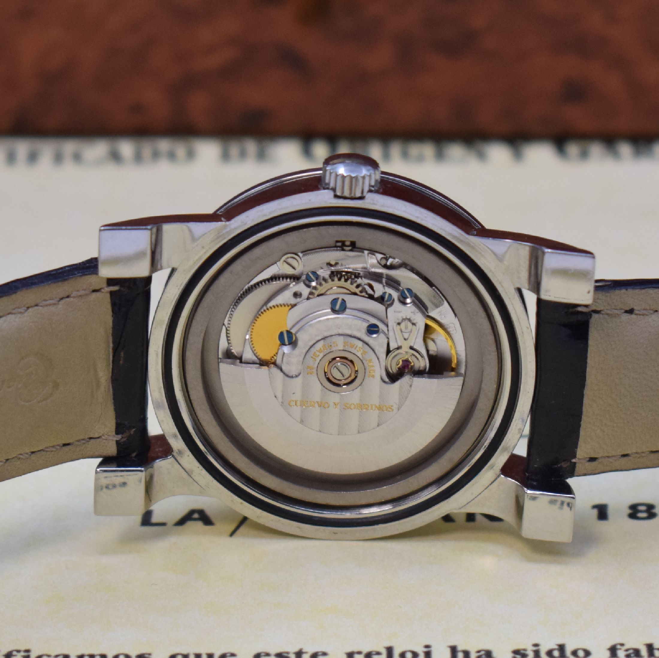 Detail c: CUERVO Y SOBRINOS Habana "Torpedeo" Herrenarmbanduhr Referenz A 2912, Schweiz um 2020, Automatik, verschr. Edelstahlgeh. inkl. orig. ...