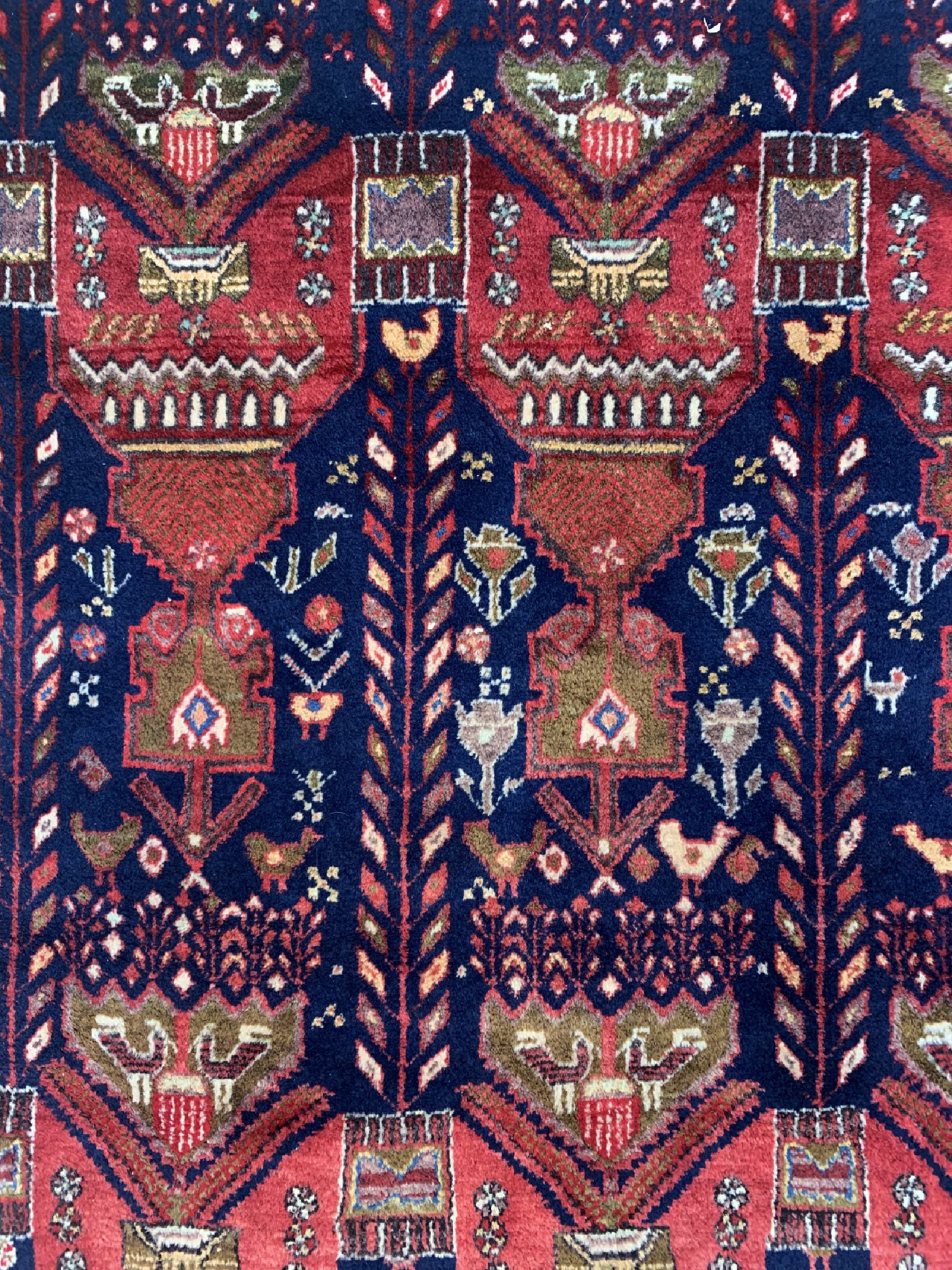 Detail c: Afschar alt, Persien, um 1960, Wolle auf Baumwolle, ca. 160 x 120 cm, EHZ: 2