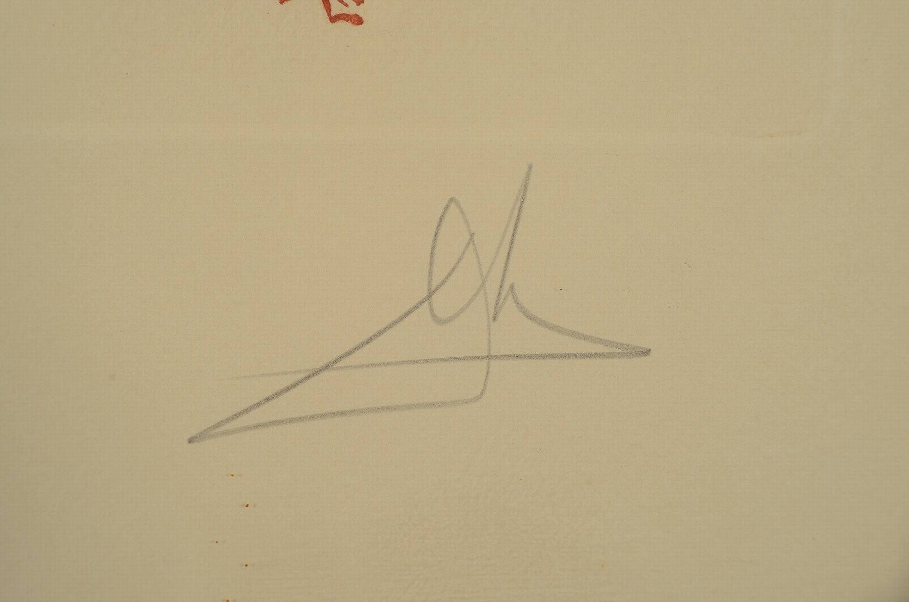 Detail a: Salvador Dali, 1904 Figueres-1989, Cavalier (Jinette) in siena, 1978, Aquatintaradierung auf Bütten. 51 x 56 cm, Ed. XVIII/LXX, in Bleistift ...