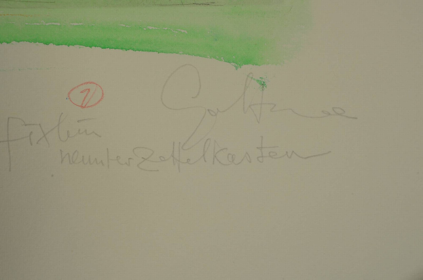 Detail a: Dieter Goltzsche , geb. 1934, komplettes Mappenwerk mit 19 Radierungen und eine aquarellierte Radierung mit Unikatcharakter, jedes Blatt handsign. ...