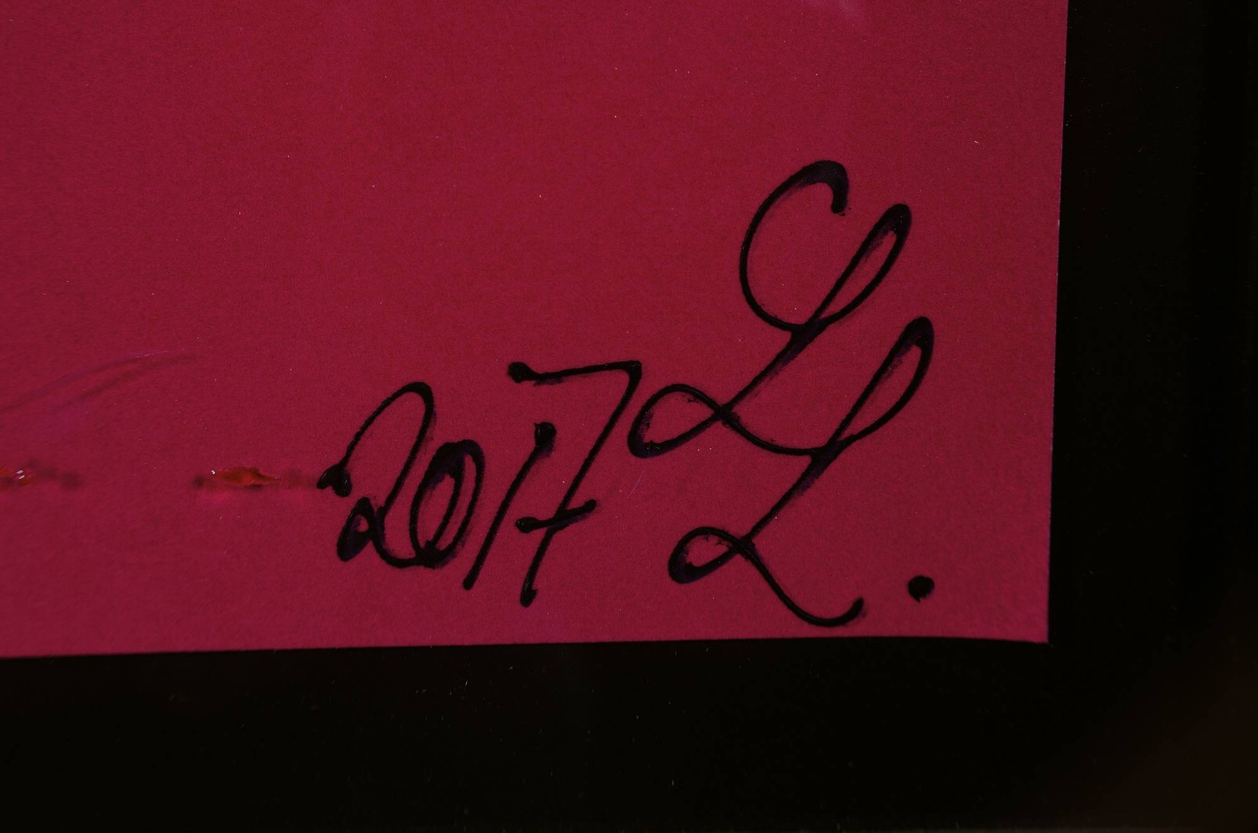Detail a: Leon Löwentraut, geb. 1998 Kaiserslautern, bekannt durch nationale und internationale Ausstellungen: hier: Gicleedruck von 12 Farben auf 300g ...