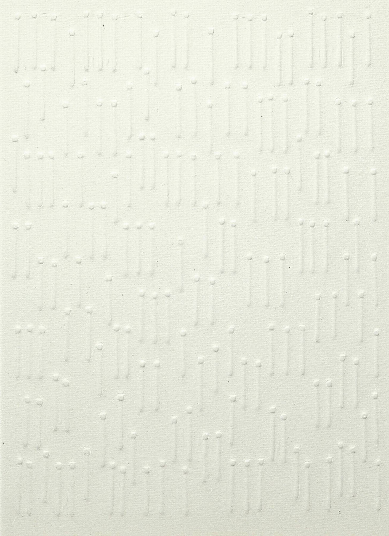 Günther Uecker, geb.1930, Prägedruck, "Parallele Reihung, verso handsign ., aus 1975, nur wenig handsign. Exemplare, Blatt ca. 32x33, unter ...