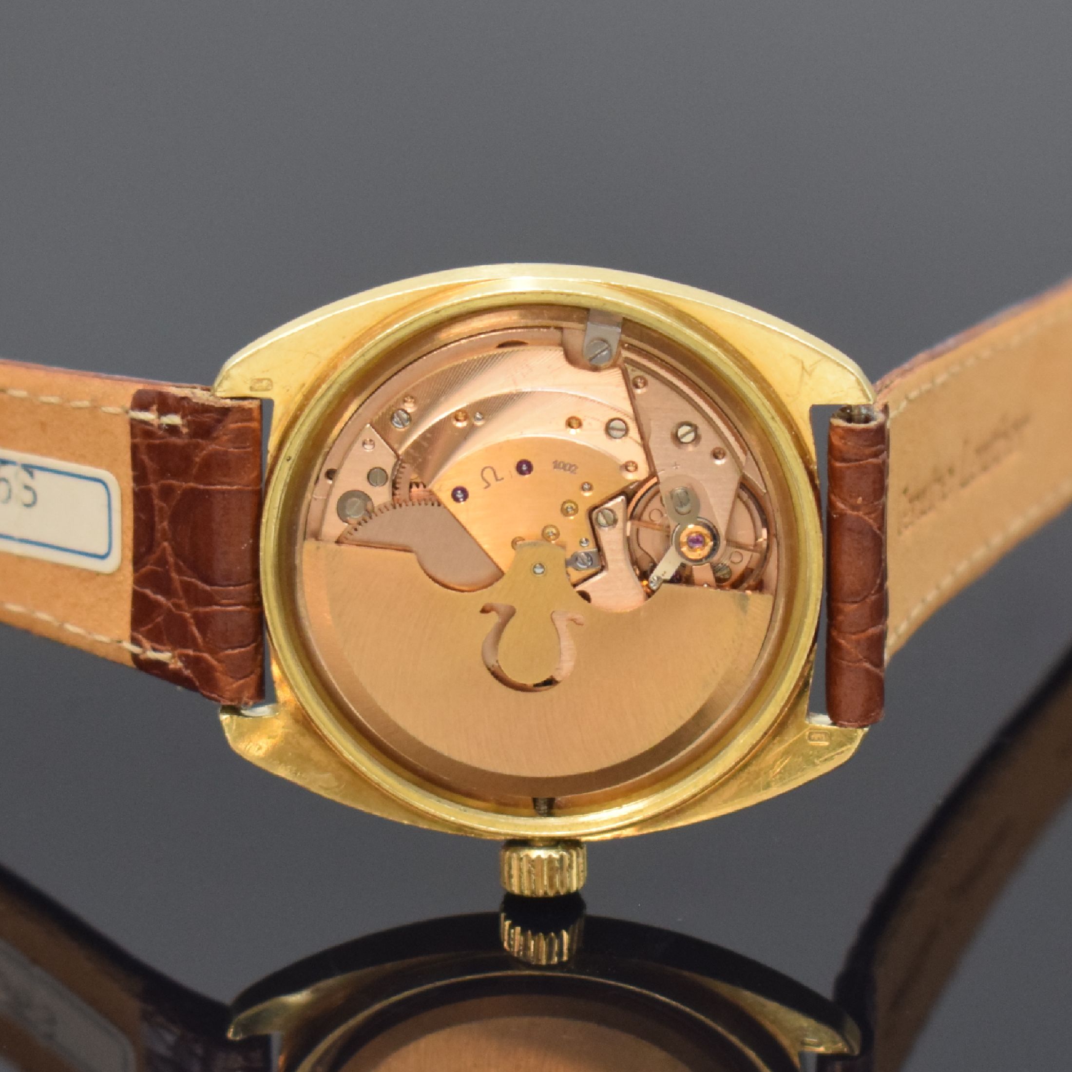 Detail e: OMEGA Constellation Herrenarmbanduhr Chronometer in GG 750/000 Referenz 168.053, Schweiz um 1970, Automatik, Boden verschr. (Gewinde zu rep.), ...