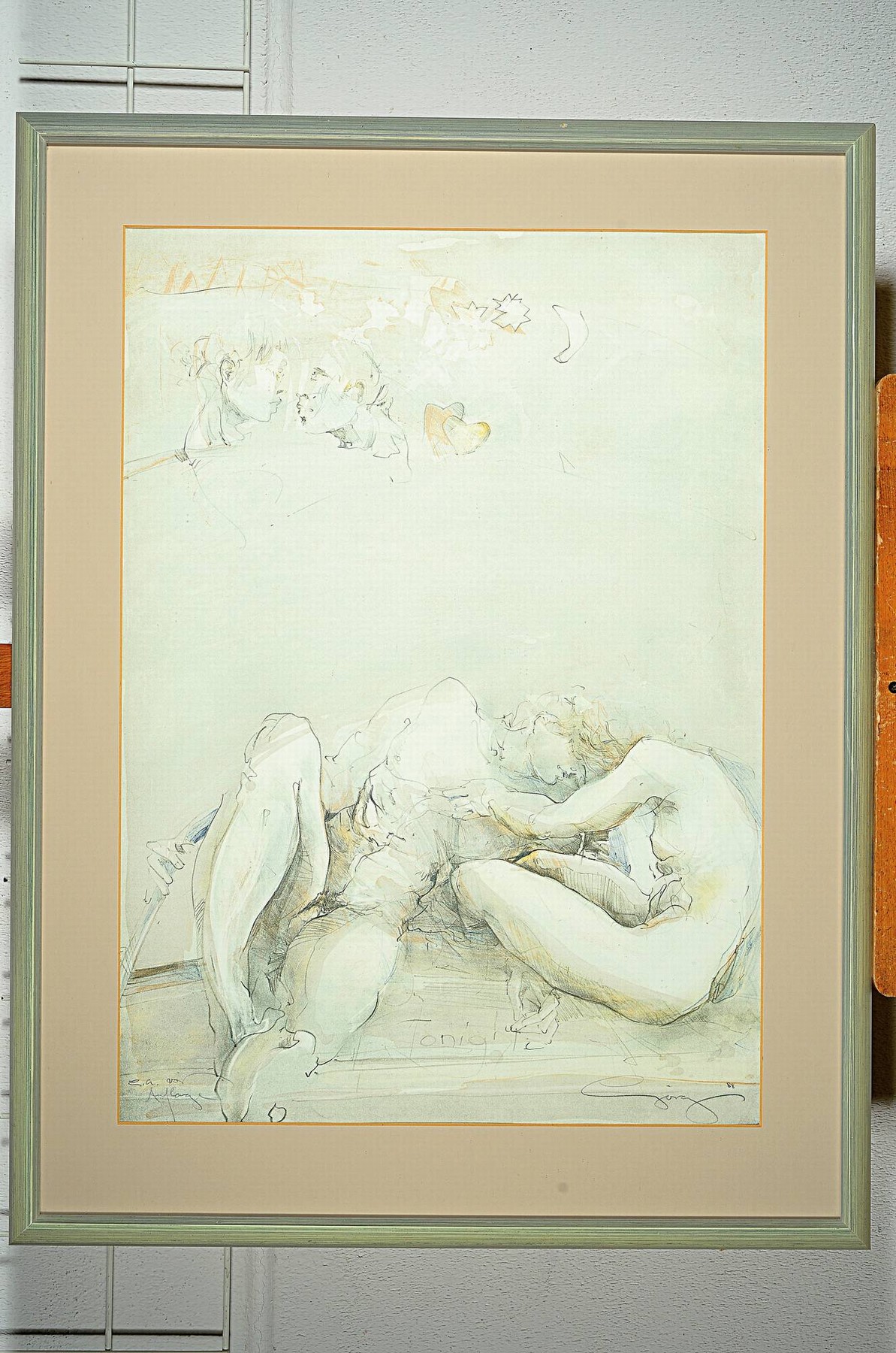 Detail k: Jürgen Görg, geb. 1951 Dembach, 3 Farblithographien, Figurengruppen, je handsigniert und datiert 1987 (Ed. 189/190), 1988 (Ed. e.a.) und 1998 (Ed. ...