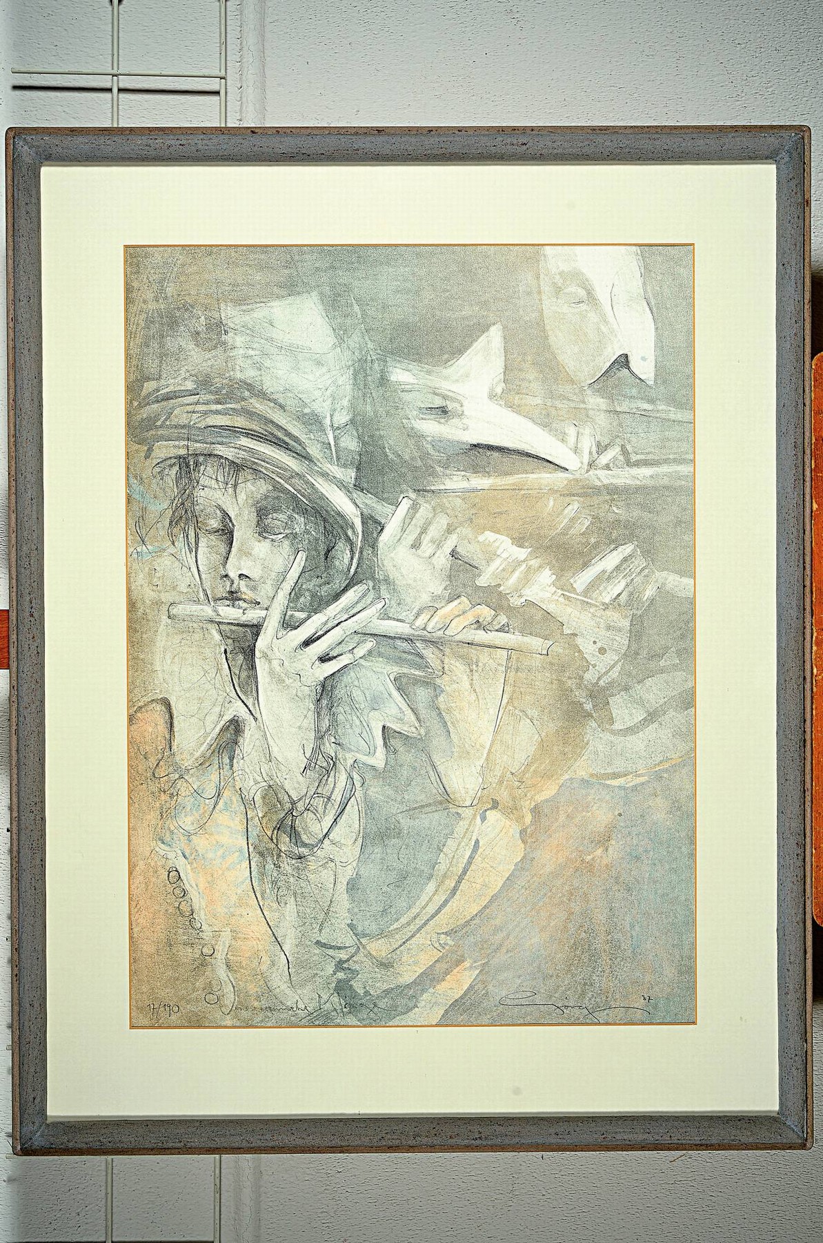 Detail m: Jürgen Görg, geb. 1951 Dembach, 3 Farblithographien, Figurengruppen, je handsigniert und datiert 1987 (Ed. 189/190), 1988 (Ed. e.a.) und 1998 (Ed. ...