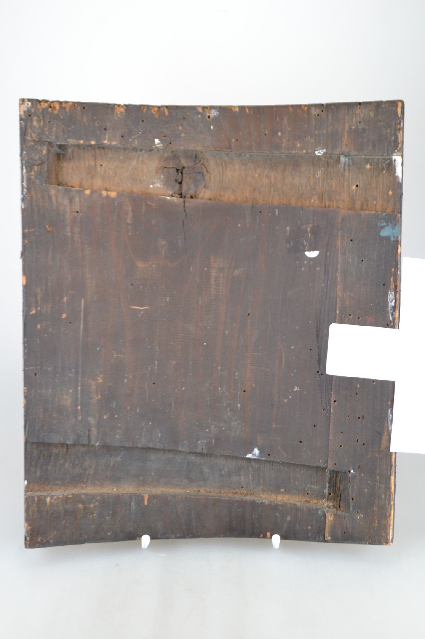 Detail d: Ikone, Russland, 19./20.Jh., Tempera auf Holz, goldgehöht, Taufe Christi im Jordan, Simultandarstellung mit den begebenheiten rund um die biblische ...