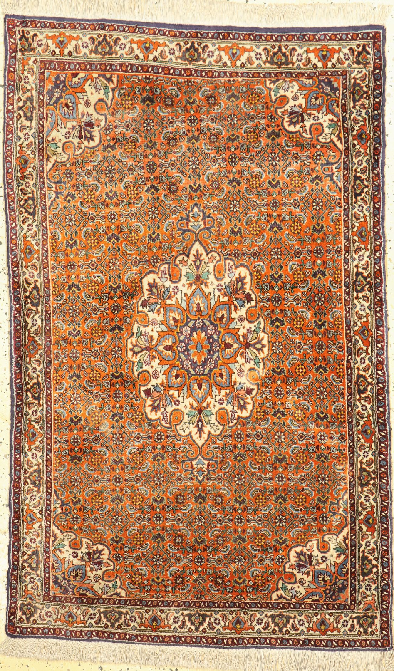 Bidjar Kork alt, Persien, um 1960, Korkwolle auf Baumwolle, ca. 155 x 95 cm, EHZ:2