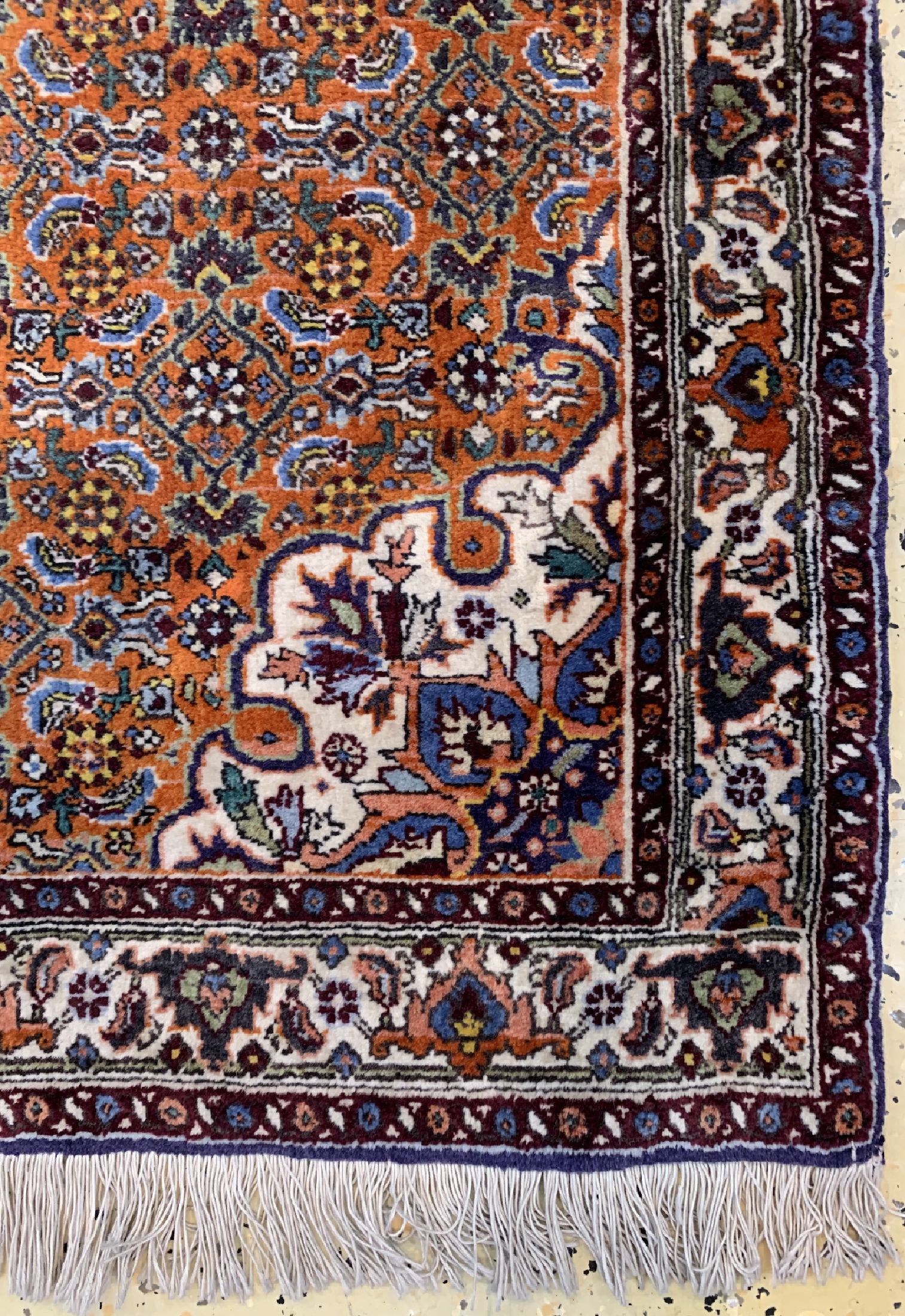 Detail a: Bidjar Kork alt, Persien, um 1960, Korkwolle auf Baumwolle, ca. 155 x 95 cm, EHZ:2