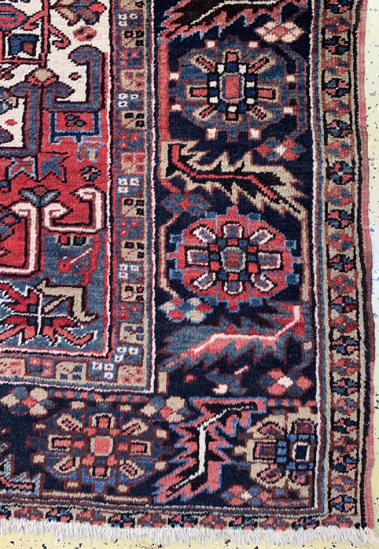 Detail a: Heriz alt, Persien, um 1950, Wolle auf Baumwolle, ca. 330 x 265 cm, EHZ: 2-3