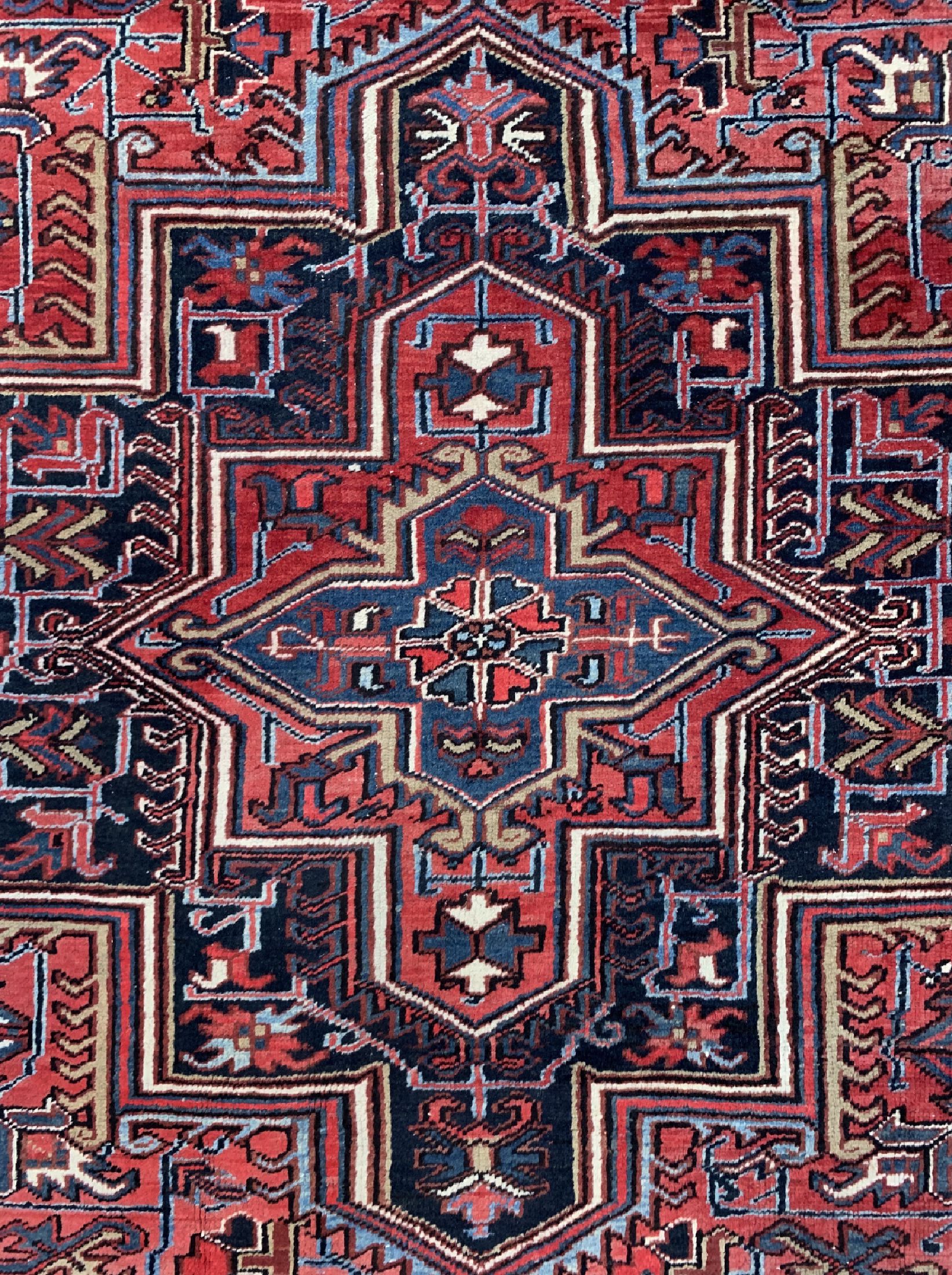 Detail c: Heriz alt, Persien, um 1950, Wolle auf Baumwolle, ca. 330 x 265 cm, EHZ: 2-3