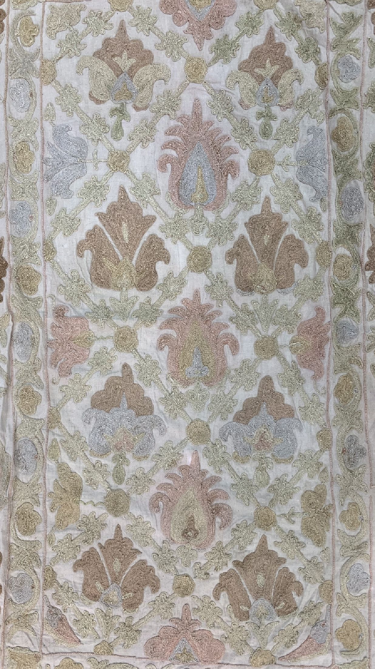 Detail b: Buchara Susani, Turkmenistan, ca. 50 Jahre,Baumwoll-Stickerei, ca. 150 x 95 cm, EHZ: 1-2