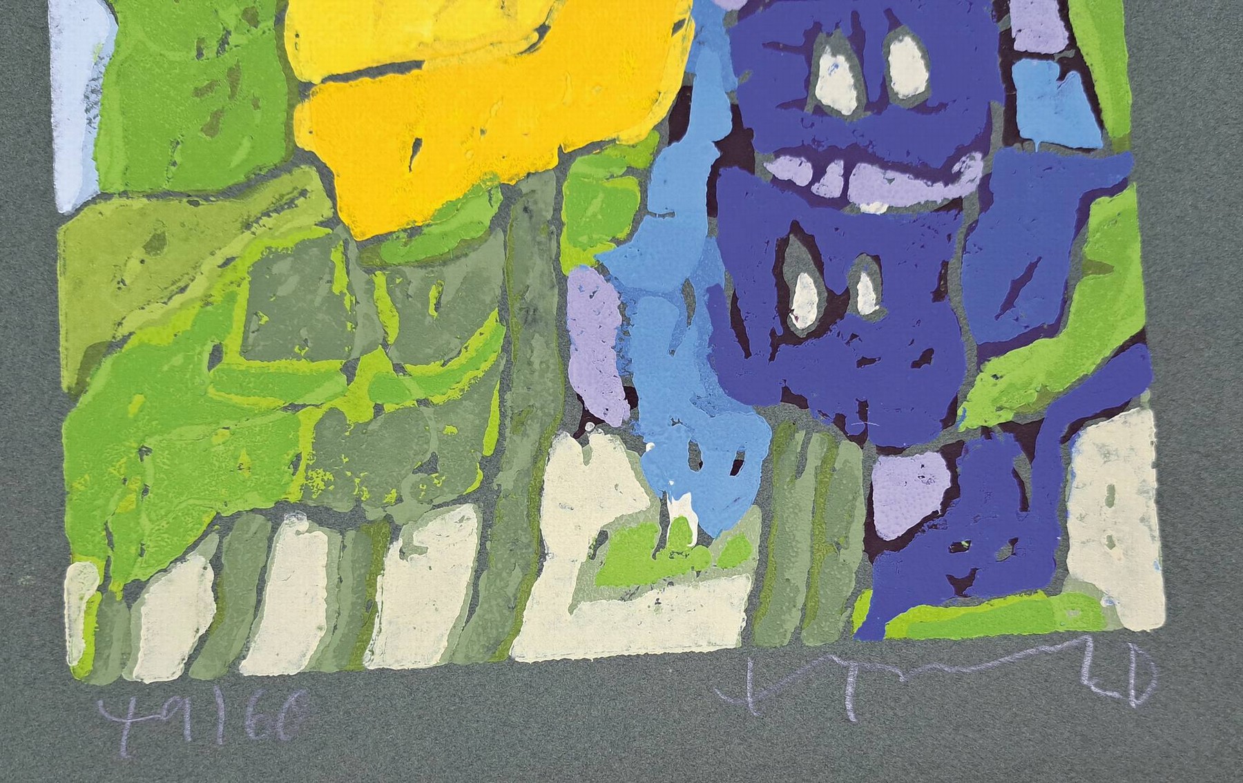 Detail a: Gottfried Salzmann, geb. 1943, New York, dreidimensionaler Gicleedruck, handsigniert, num. 23/30, ca. 50x50cm