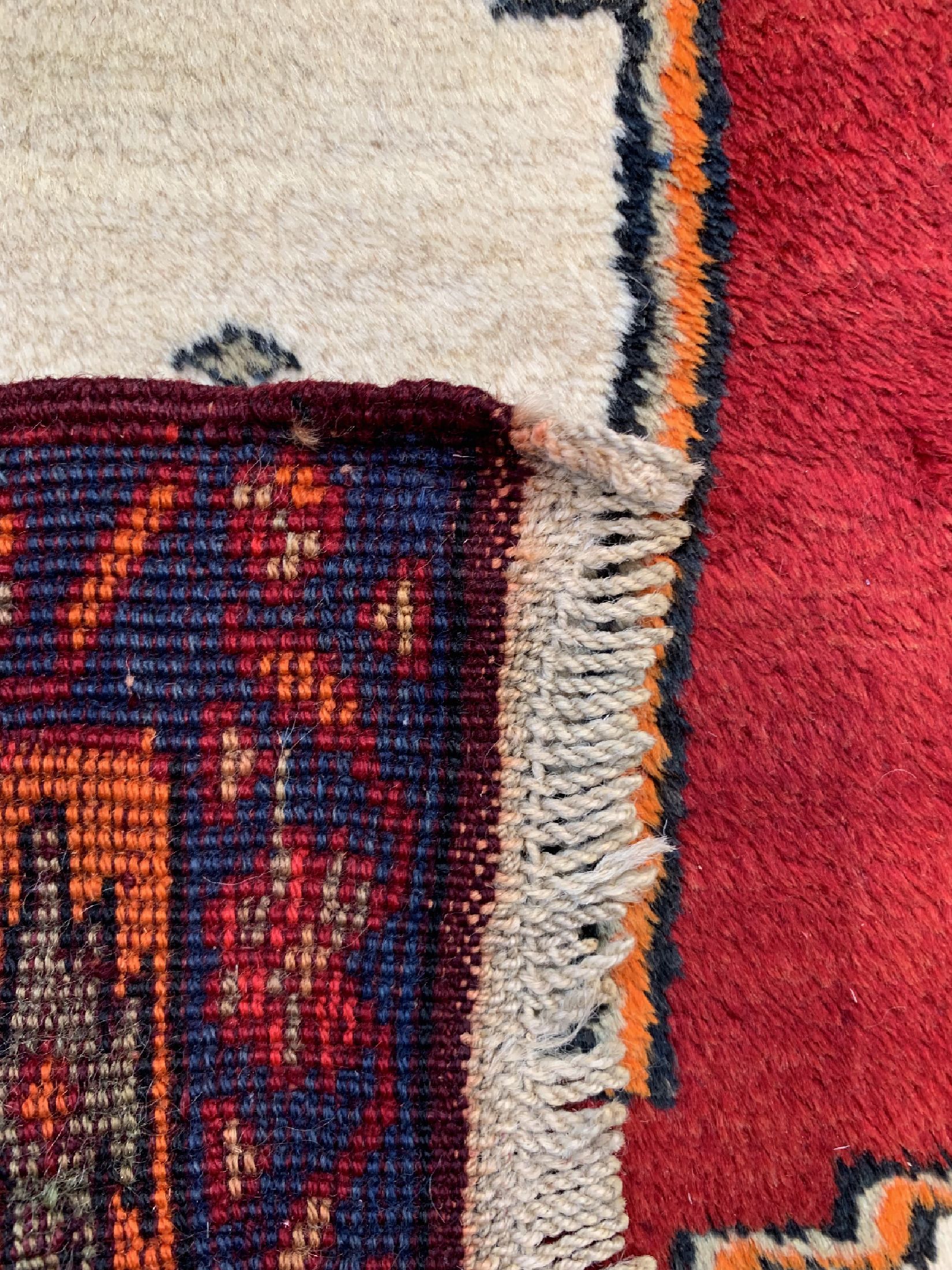 Detail d: Meschgin alt, Persien, um 1950, Wolle auf Wolle, ca. 300 x 110 cm, EHZ: 2