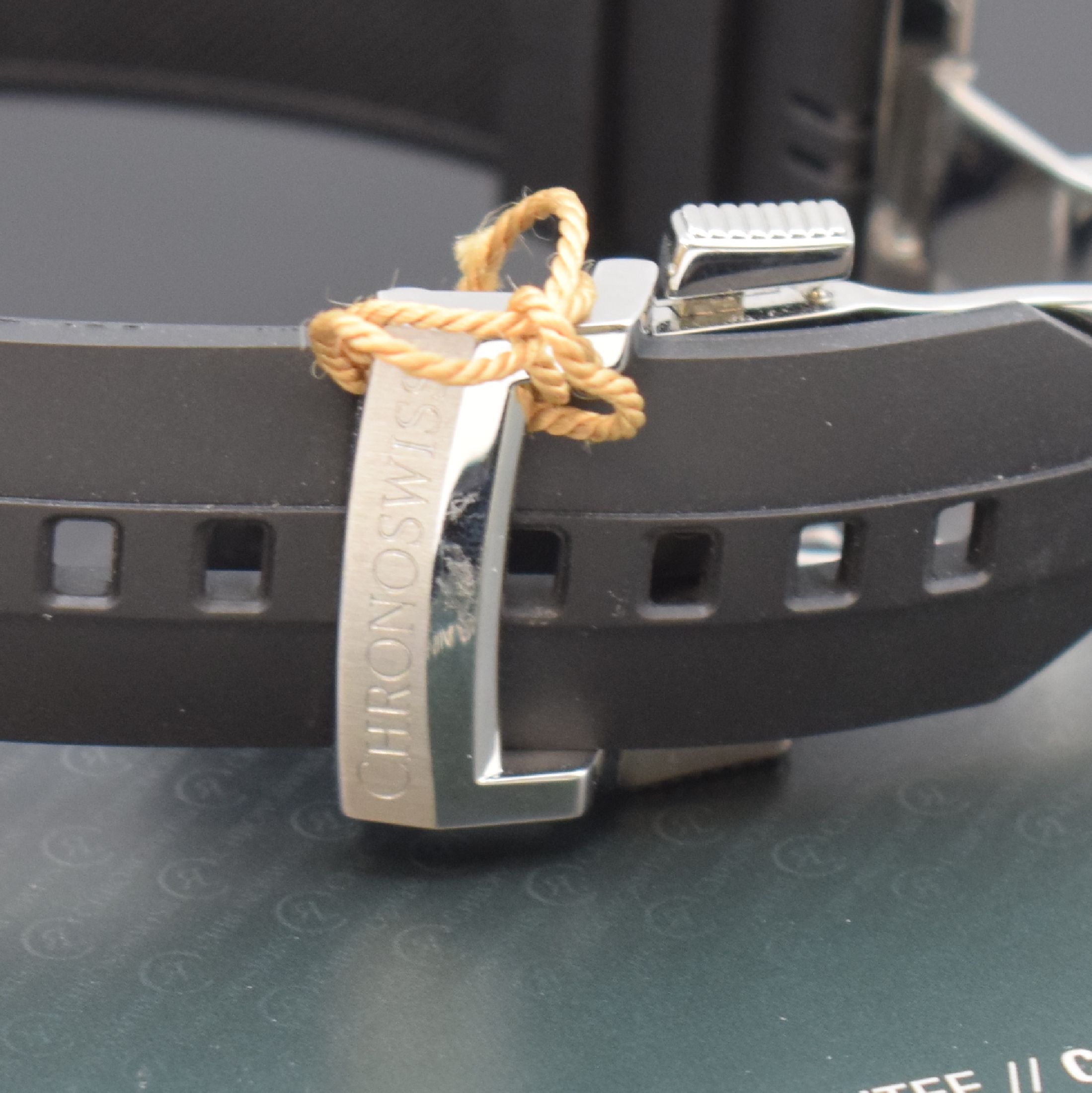 Detail b: CHRONOSWISS nahezu neuwertiger Armbandchronograph Timemaster Skeleton Referenz CH9043S-BK, Automatik, Edelstahlgeh. inkl. orig. Kautschukband m. ...