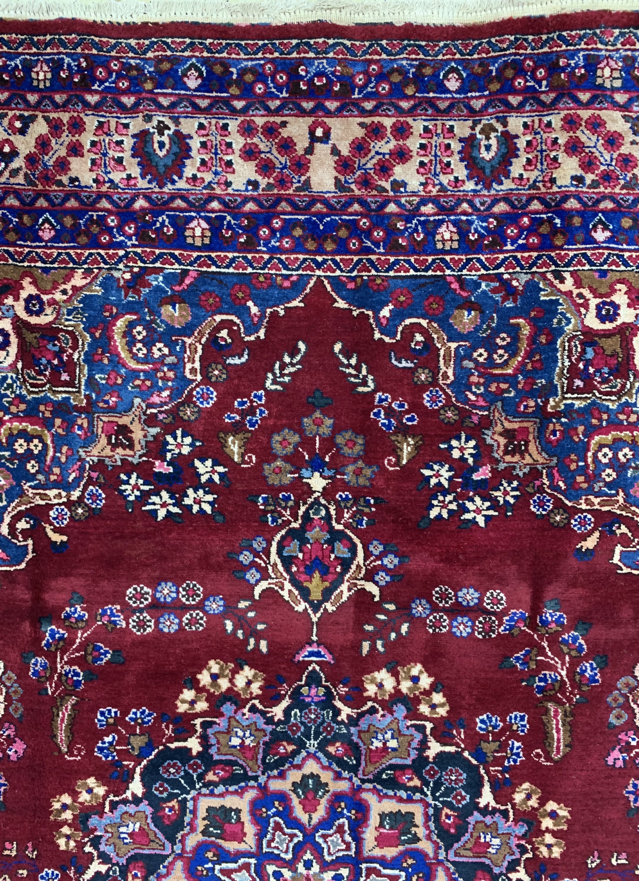Detail c: Sabsewar, Persien, ca. 50 Jahre, Wolle auf Baumwolle, ca. 295 x 195 cm, EHZ: 2