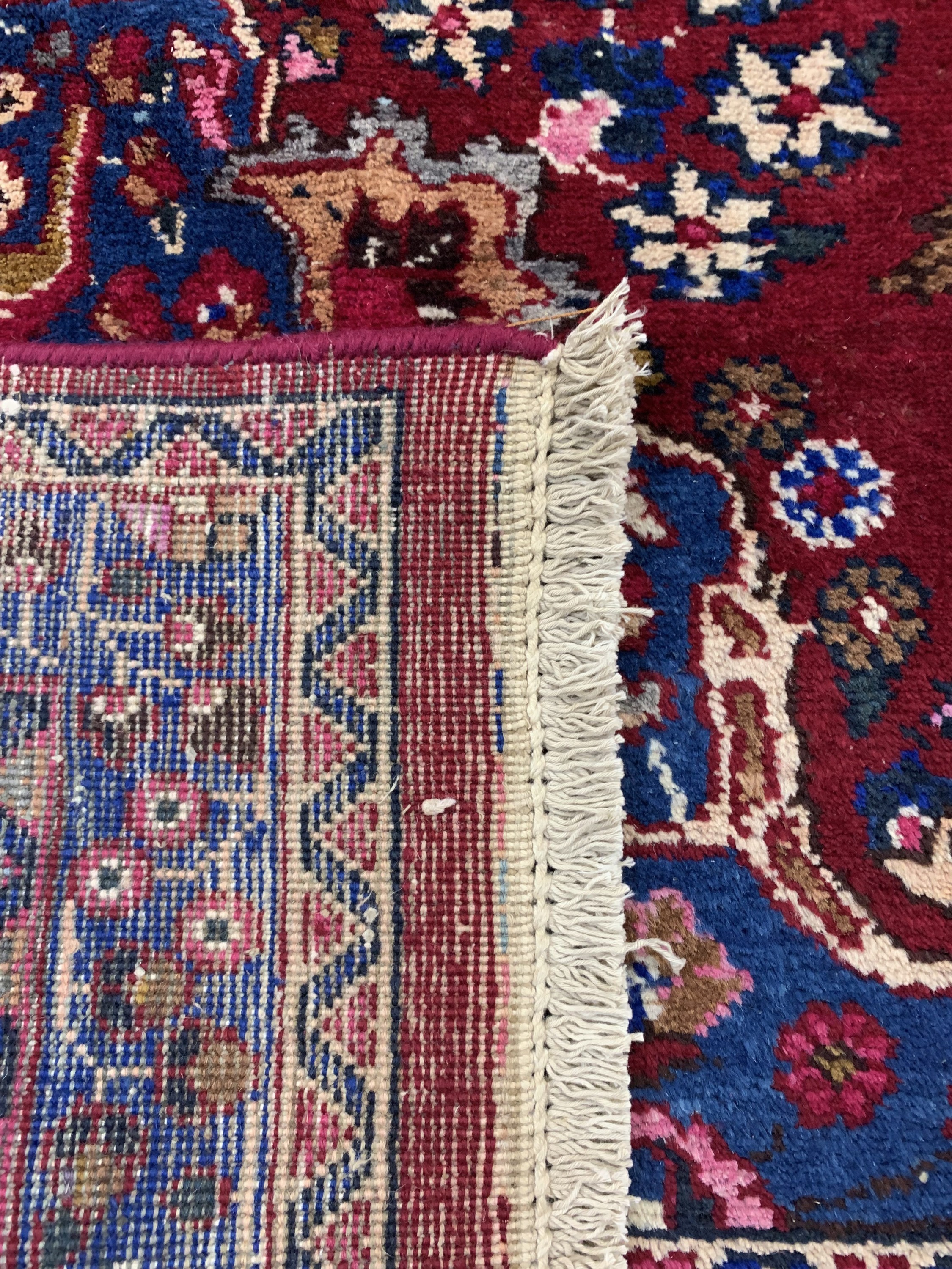 Detail e: Sabsewar, Persien, ca. 50 Jahre, Wolle auf Baumwolle, ca. 295 x 195 cm, EHZ: 2