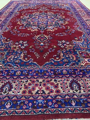 26694494d - Sabsewar, Persia, approx. 50 years, wool on cotton, approx. 295 x 195 cm, condition: 2. Rugs, Carpets & Flatweaves