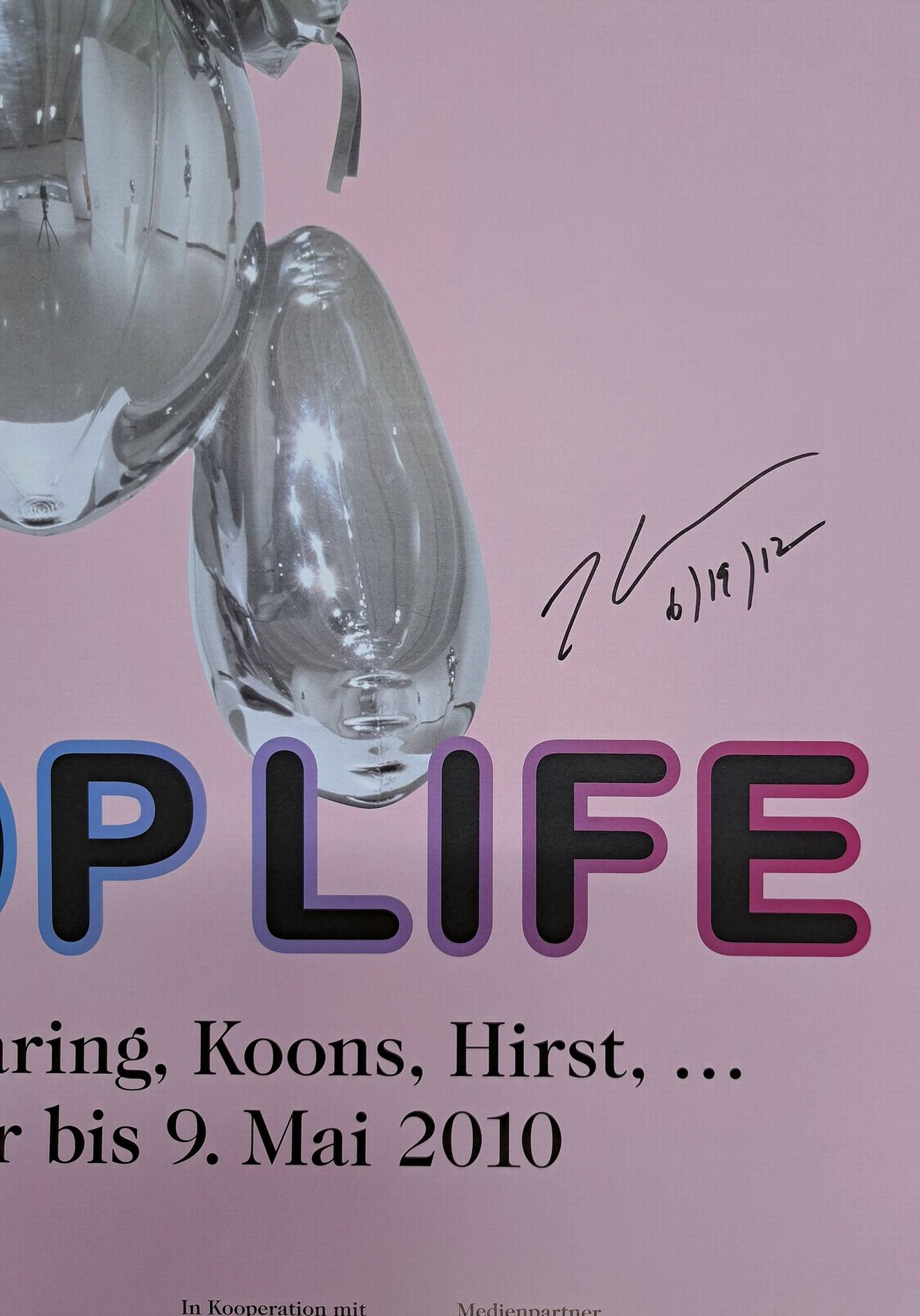 Detail a: Jeff Koons, geb. 1955, Ofsettlitho, Hamburger Kunsthalle 2010, handsign., dat. ca. 84x59,5 cm