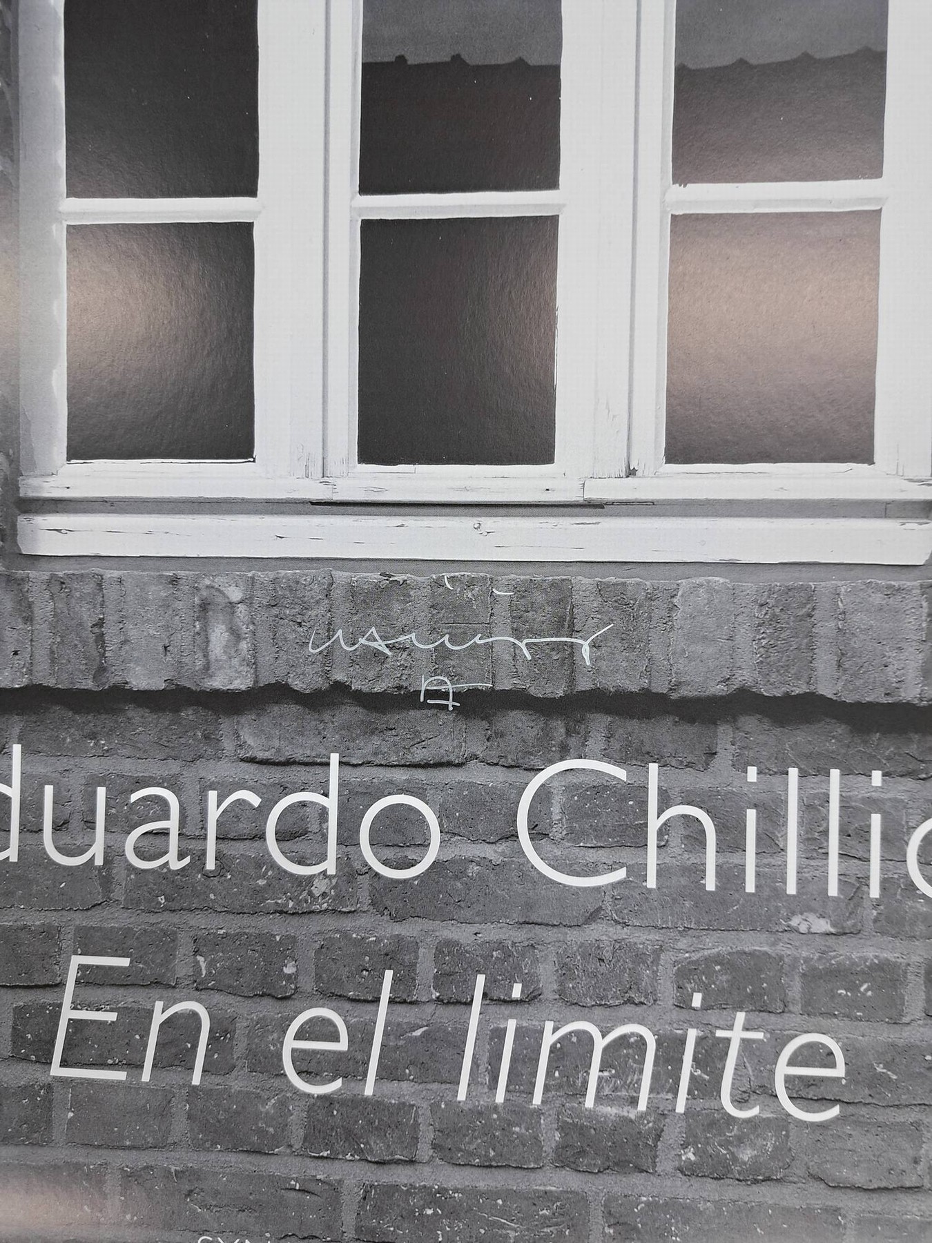 Detail a: Eduardo Chilida, 1924-2002, Offetlithografie, handsign., Synagoge Stommel, Pulheim 1995, handsign., ca. 84x59,5 cm
