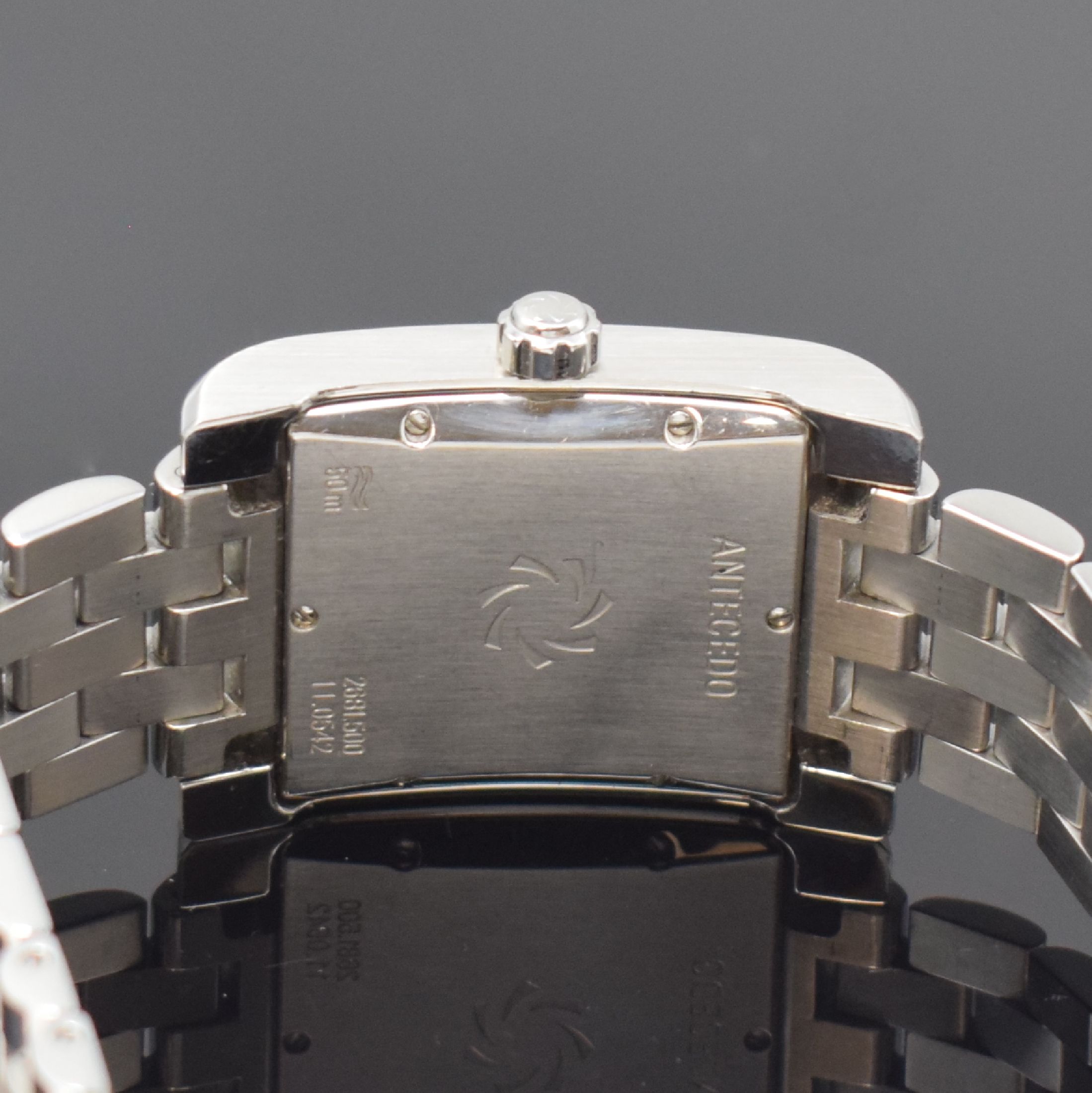 Detail d: CARL.F. BUCHERER Antecedo Armbanduhr in Stahl/ Stahlband, Schweiz um 2015, Automatik, 6- fach verschr. Geh., silb. Strukturzifferbl., silb. ...