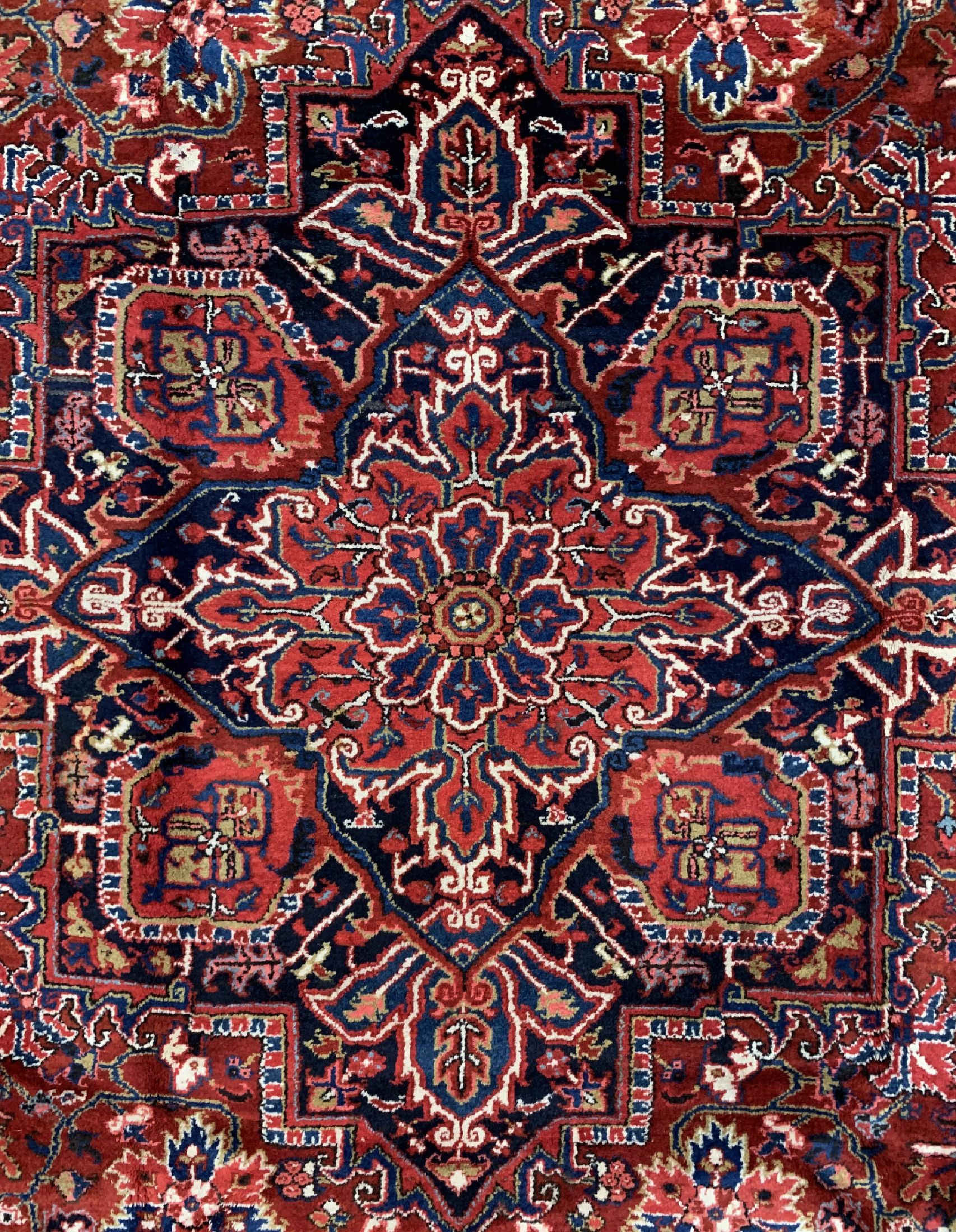 Detail c: Heriz alt, Persien, um 1970, Wolle auf Baumwolle, ca. 370 x 260 cm, EHZ: 2