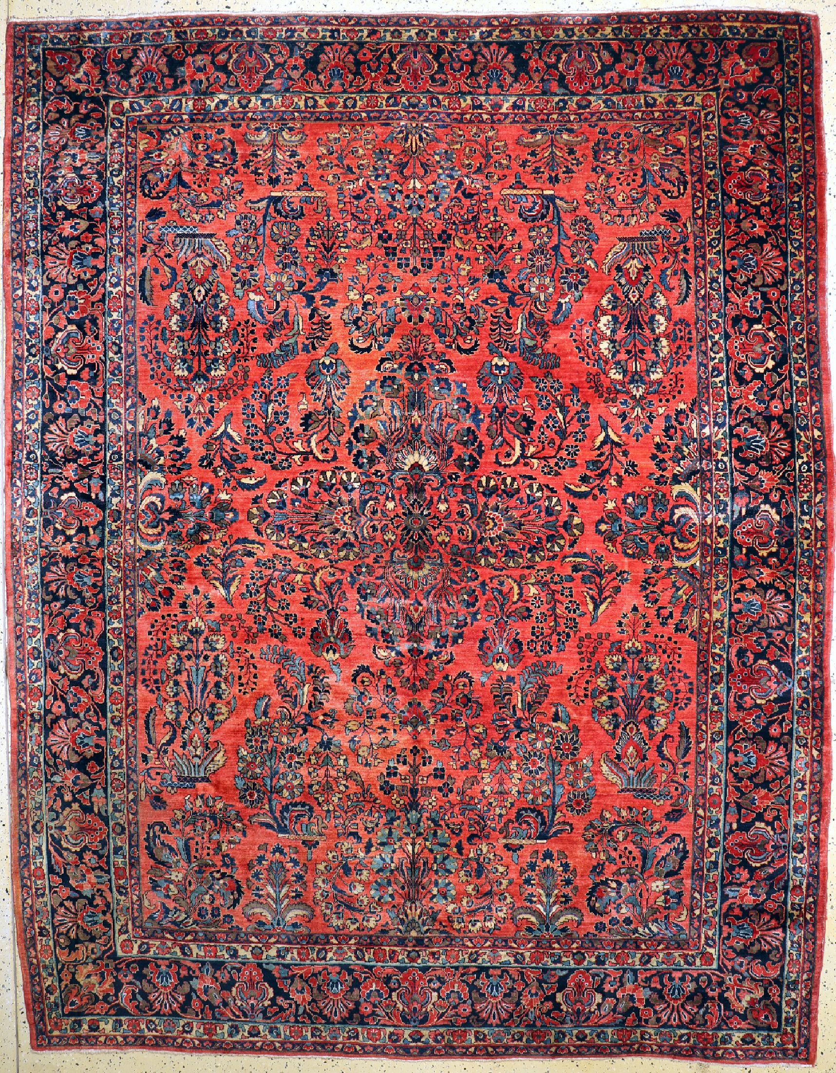 Us Re-Import Sarogh, Persien, um 1920, Wolle auf Baumwolle, ca. 349 x 274 cm, EHZ: 2-3