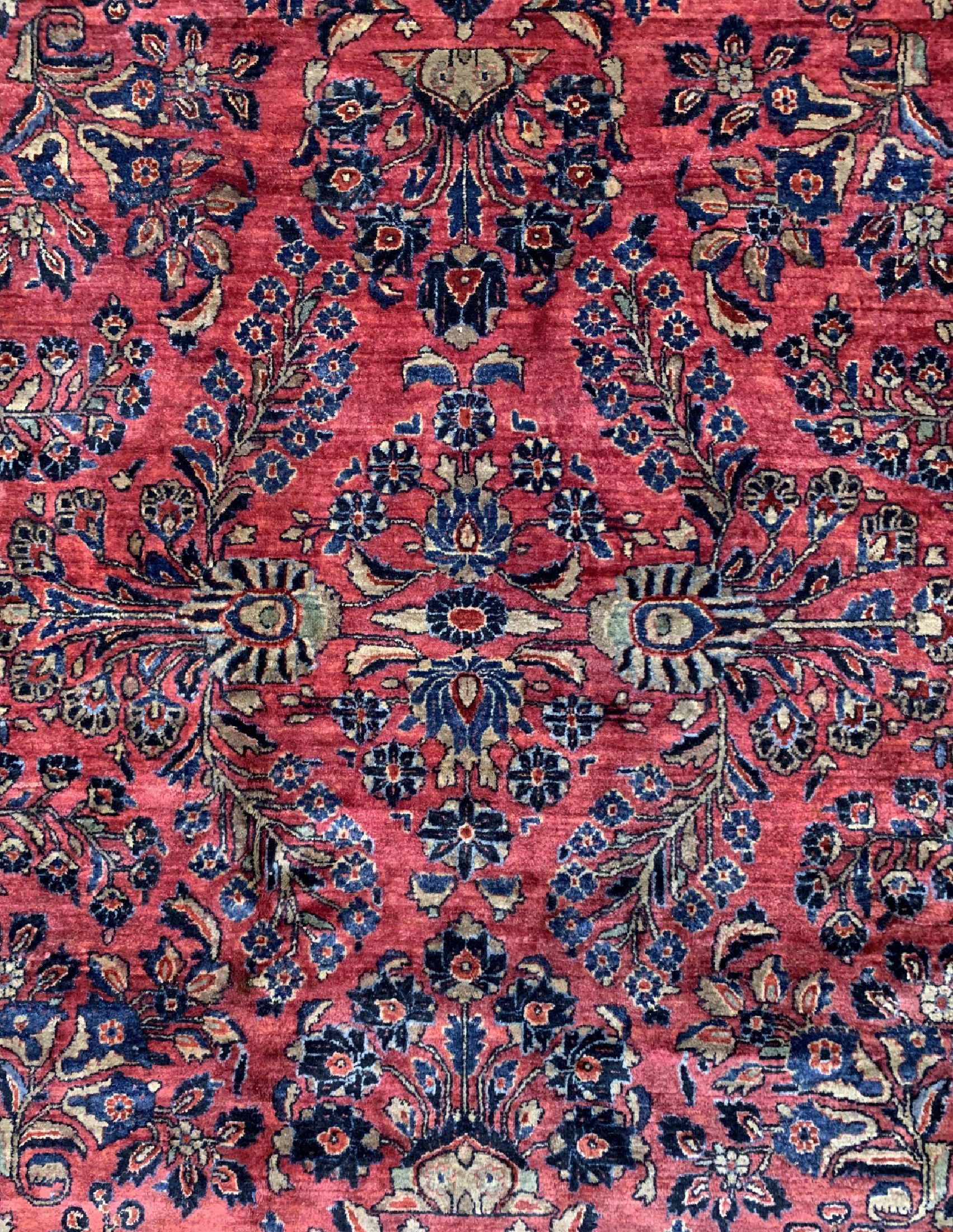Detail c: Us Re-Import Sarogh fein, Persien, um 1920,Korkwolle auf Baumwolle, ca. 360 x 266 cm, EHZ: 2