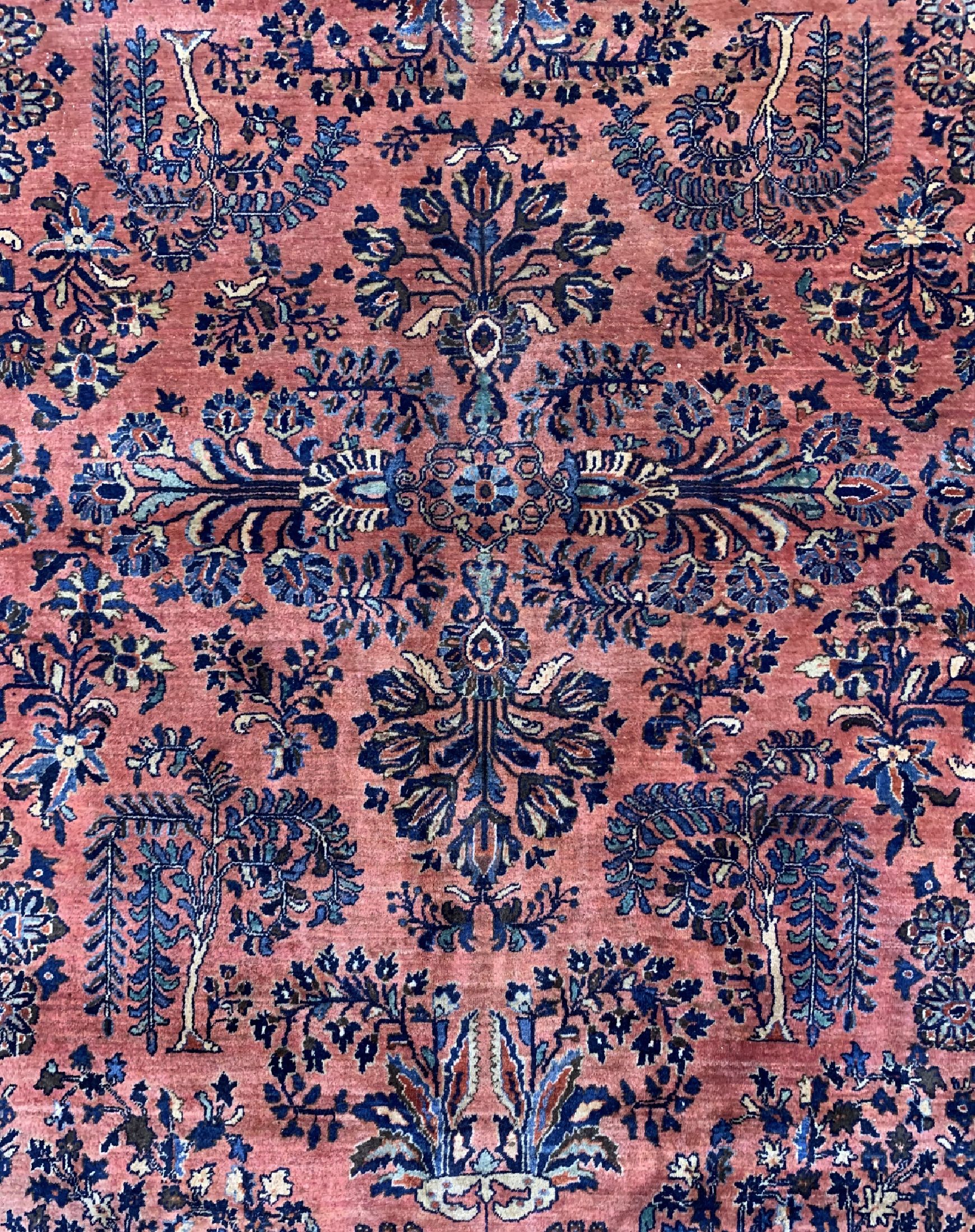 Detail c: Us Re-Import Sarogh fein, Persien, um 1920,Korkwolle auf Baumwolle, ca. 396 x 308 cm, EHZ: 2
