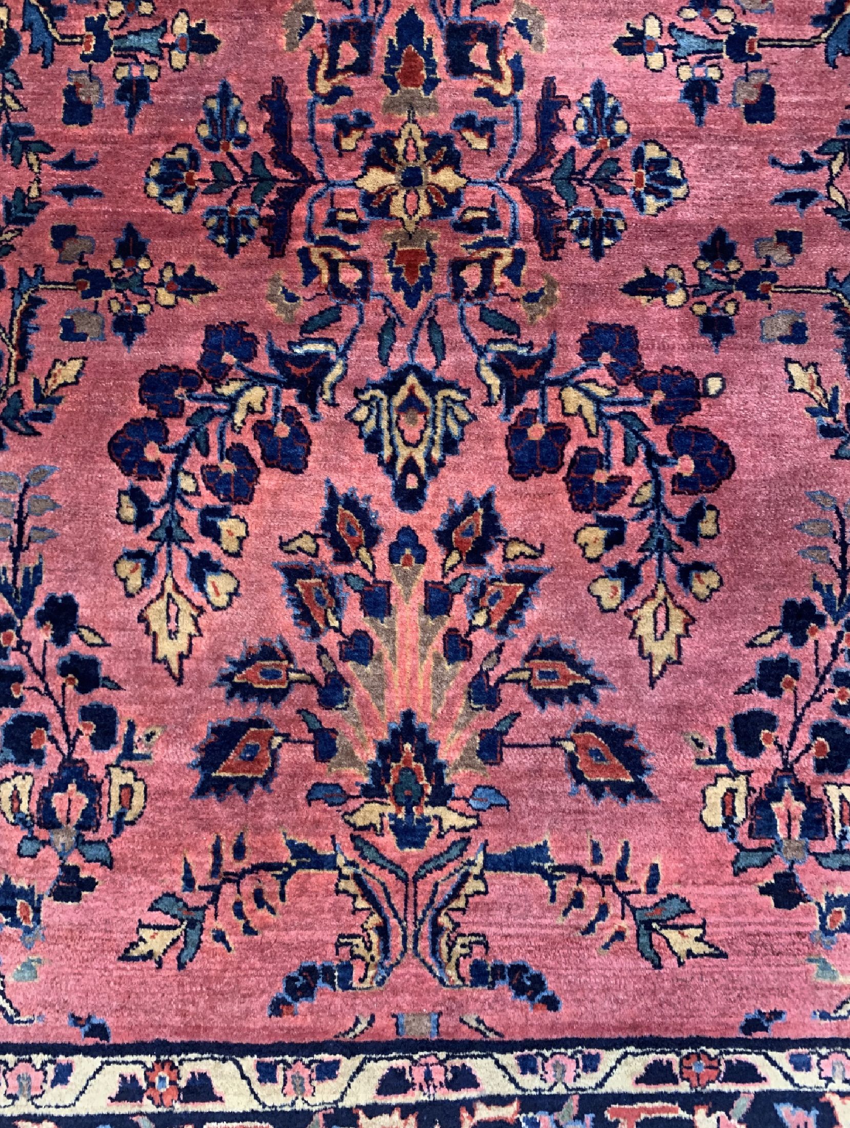Detail b: Us Re-Import Sarogh, Persien, um 1920, Wolle auf Baumwolle, ca. 145 x 97 cm, minimal verkürzt, EHZ: 2