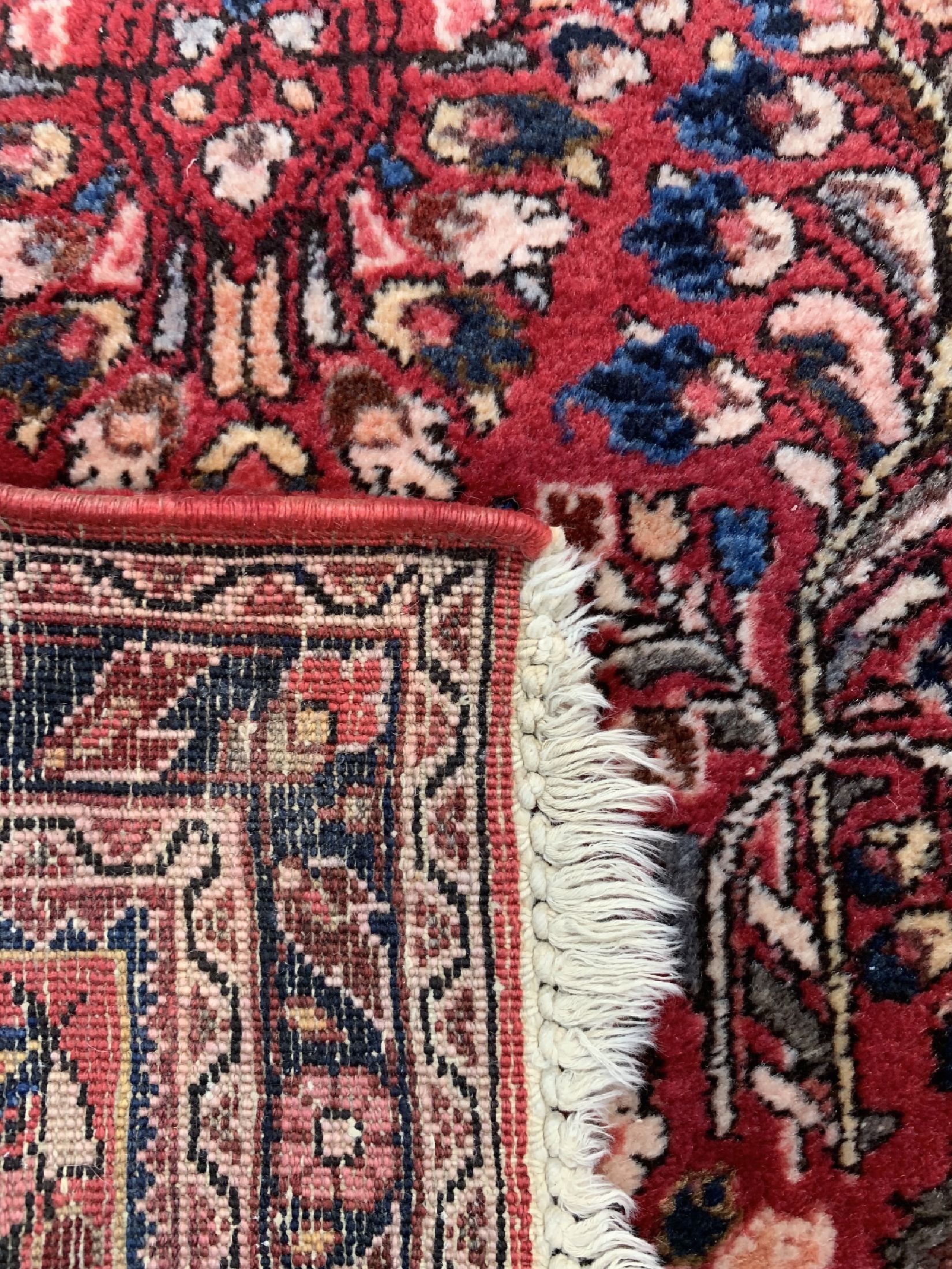 Detail d: 2 Lots Us Re-Import Sarogh, Persien, um 1920/1940, Wolle auf Baumwolle, ca. 140 x 75 cm, EHZ: 2
