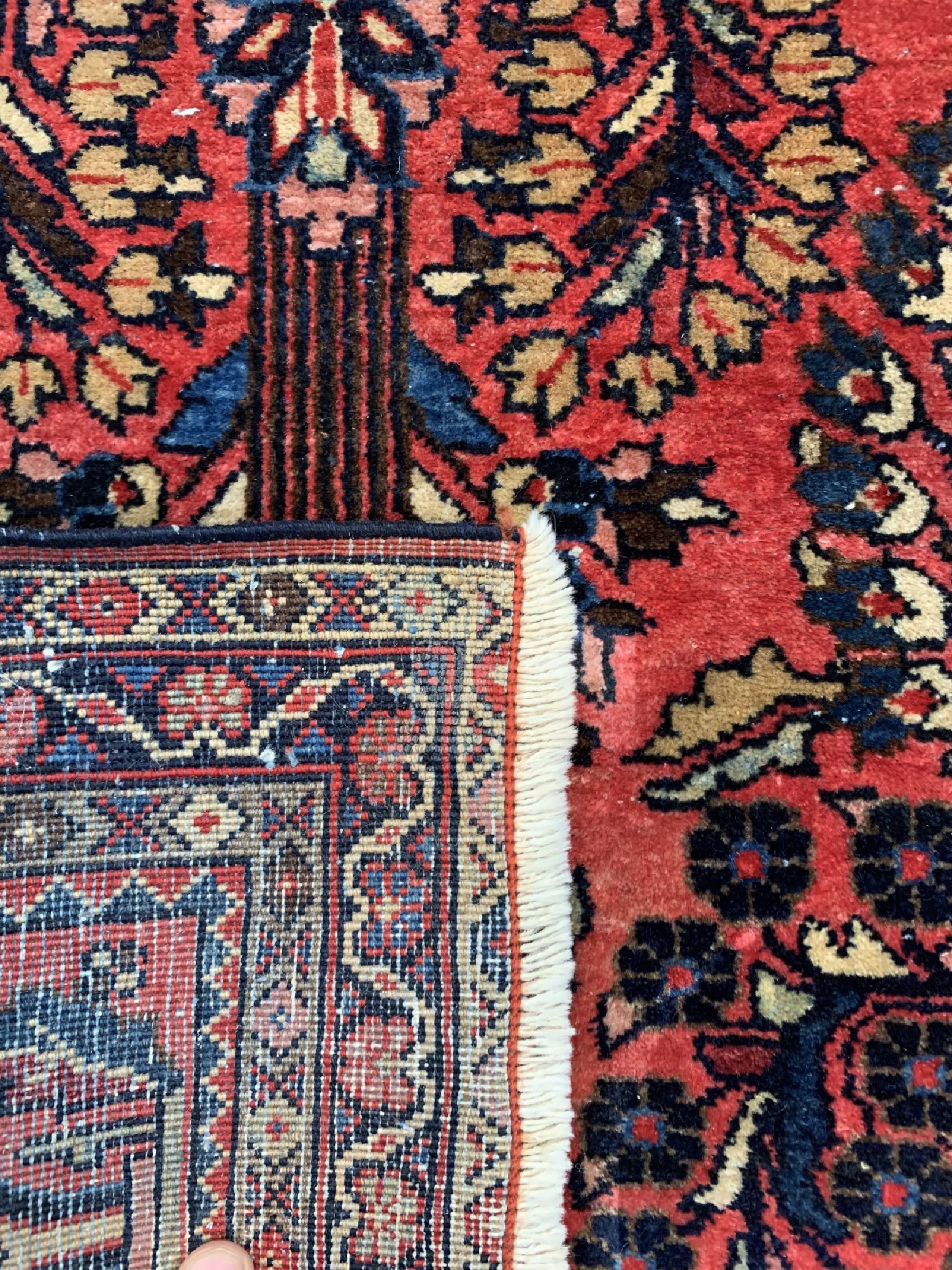 Detail c: 2 Lots Re-Import Sarogh, Persien, um 1920, Wolle auf Baumwolle, ca. 128 x 65 cm, EHZ: 2-3