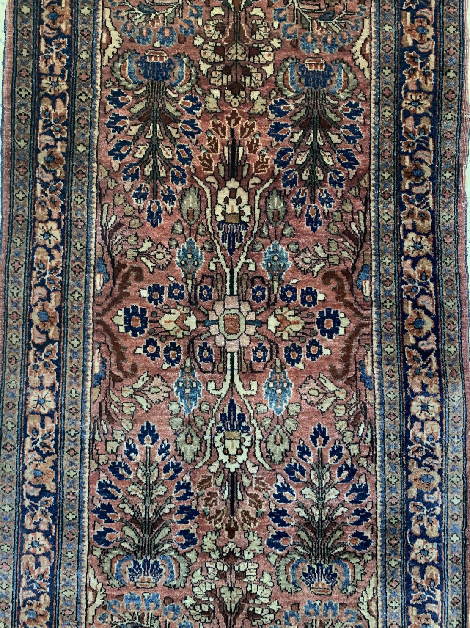 Detail d: 2 Lots Re-Import Sarogh, Persien, um 1920, Wolle auf Baumwolle, ca. 128 x 65 cm, EHZ: 2-3