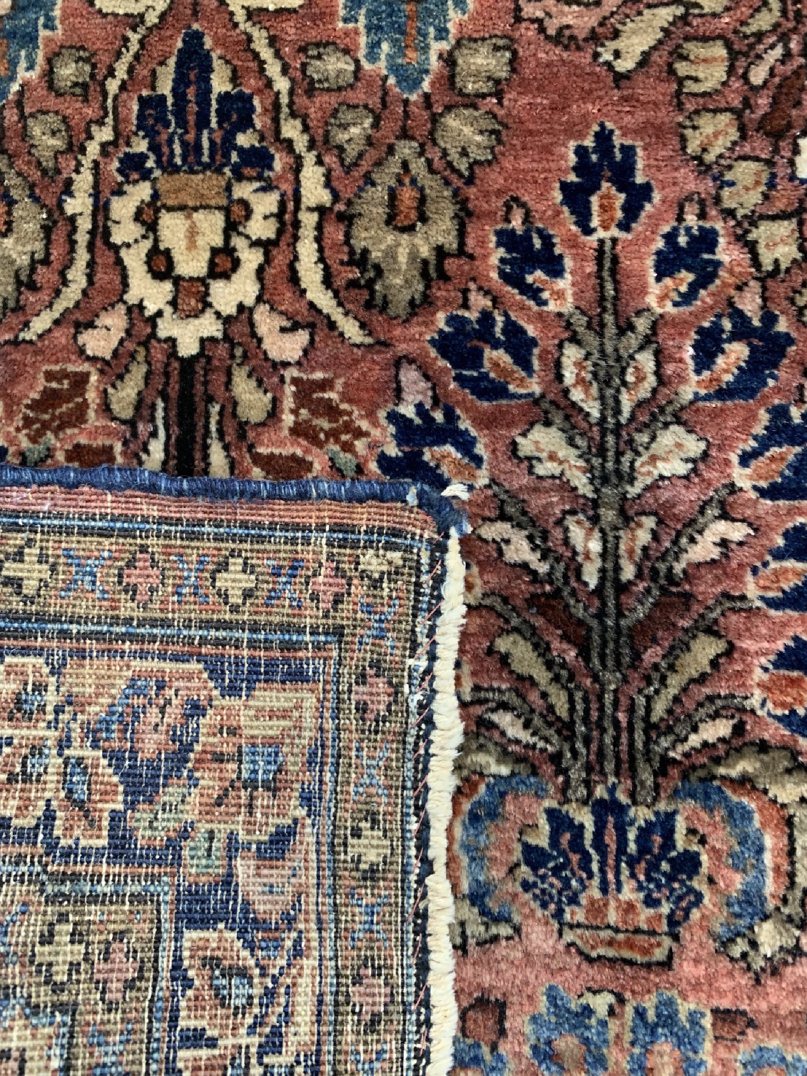 Detail f: 2 Lots Re-Import Sarogh, Persien, um 1920, Wolle auf Baumwolle, ca. 128 x 65 cm, EHZ: 2-3