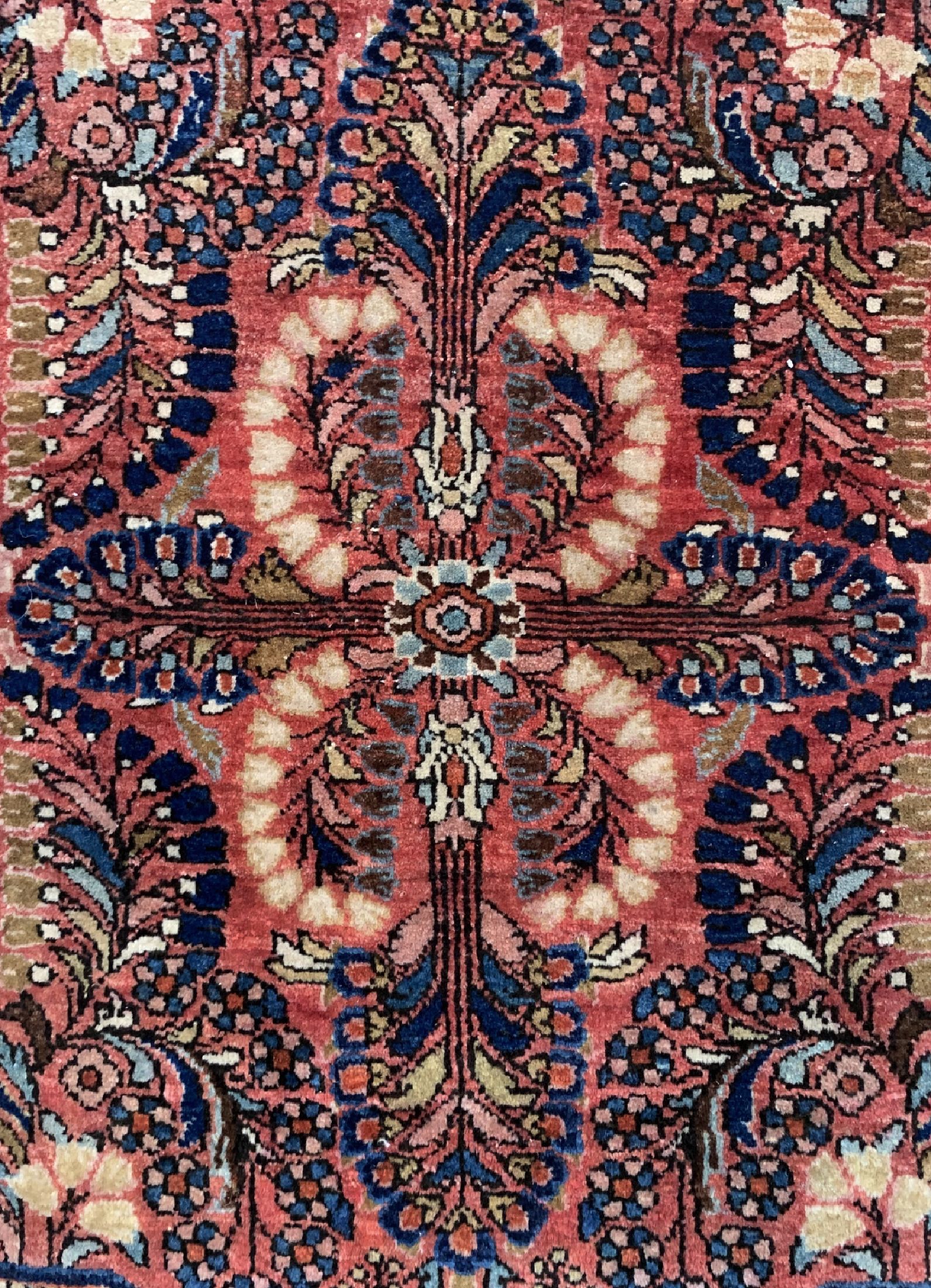 Detail a: 4 Poschtis, 3 Us Re-Import Sarogh, Persien, um 1920, Wolle auf Baumwolle, ca, 80 x 60 cm, EHZ: 2 & Rosenbidjar, Persien, ca. 50 Jahre, Wolle auf ...