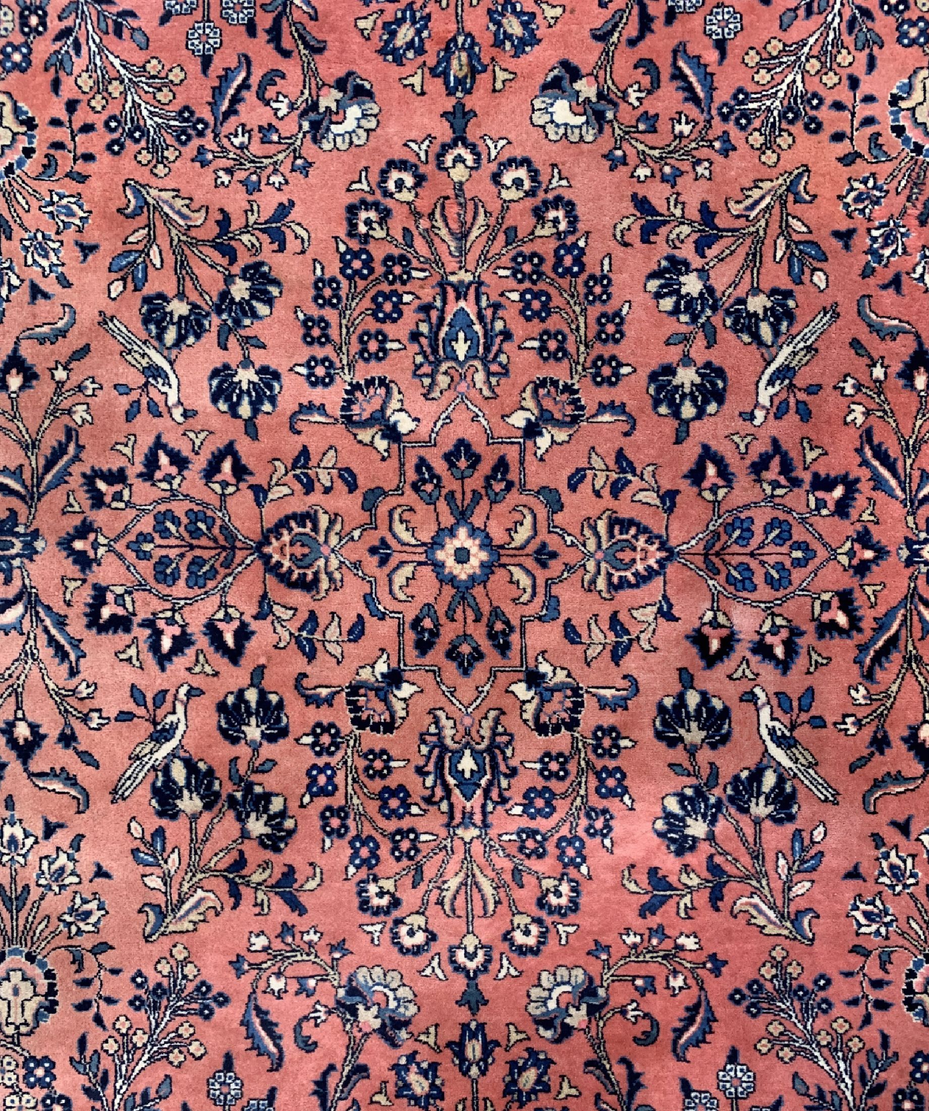 Detail c: Sarogh Kork fein signiert, Persien, ca. 50 Jahre, Korkwolle auf Baumwolle, ca. 265 x 207 cm, EHZ: 2