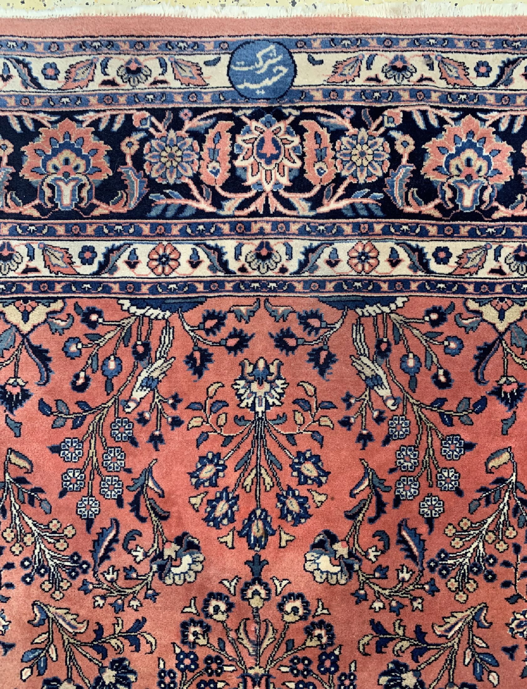 Detail d: Sarogh Kork fein signiert, Persien, ca. 50 Jahre, Korkwolle auf Baumwolle, ca. 265 x 207 cm, EHZ: 2
