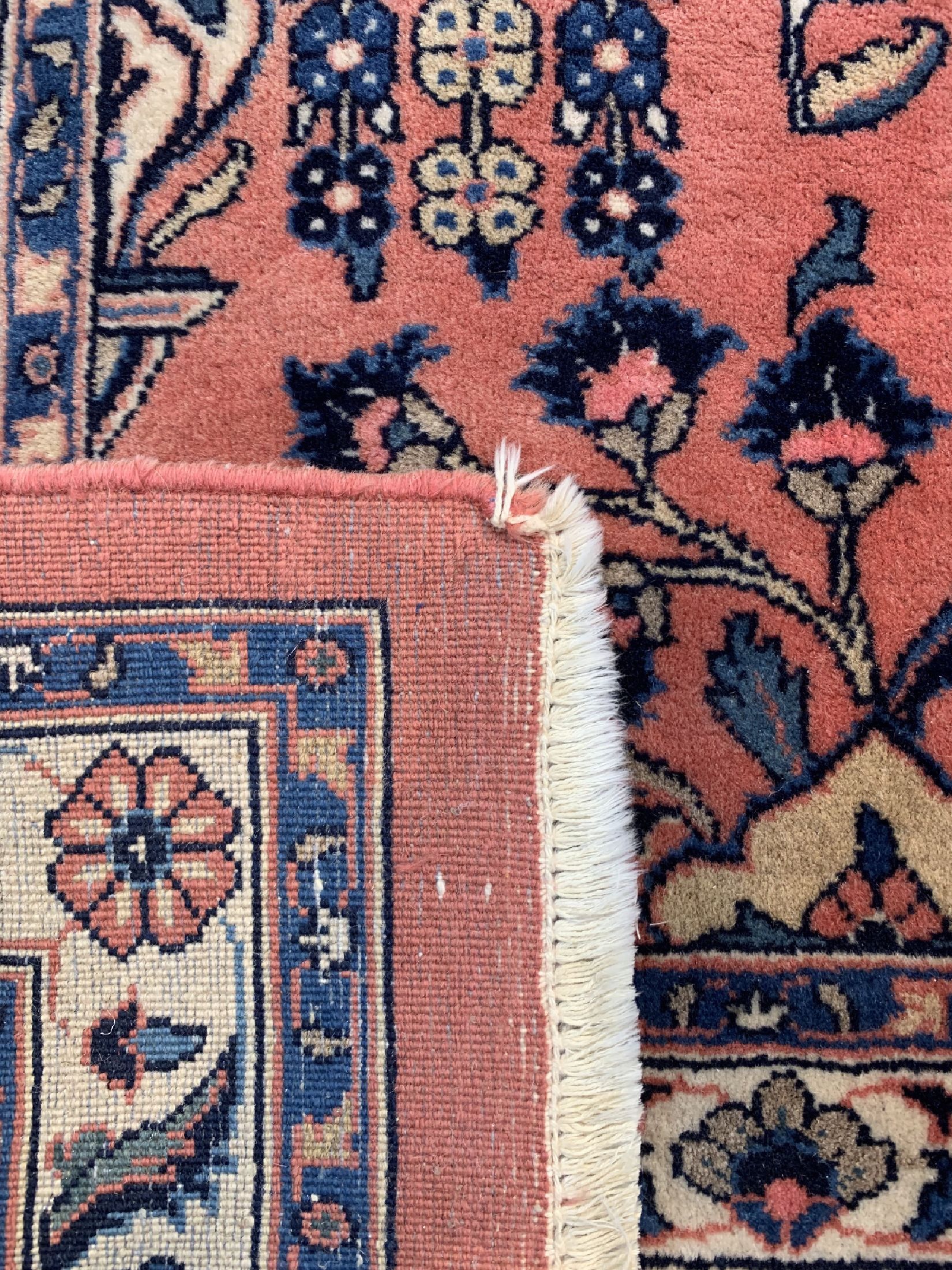 Detail e: Sarogh Kork fein signiert, Persien, ca. 50 Jahre, Korkwolle auf Baumwolle, ca. 265 x 207 cm, EHZ: 2