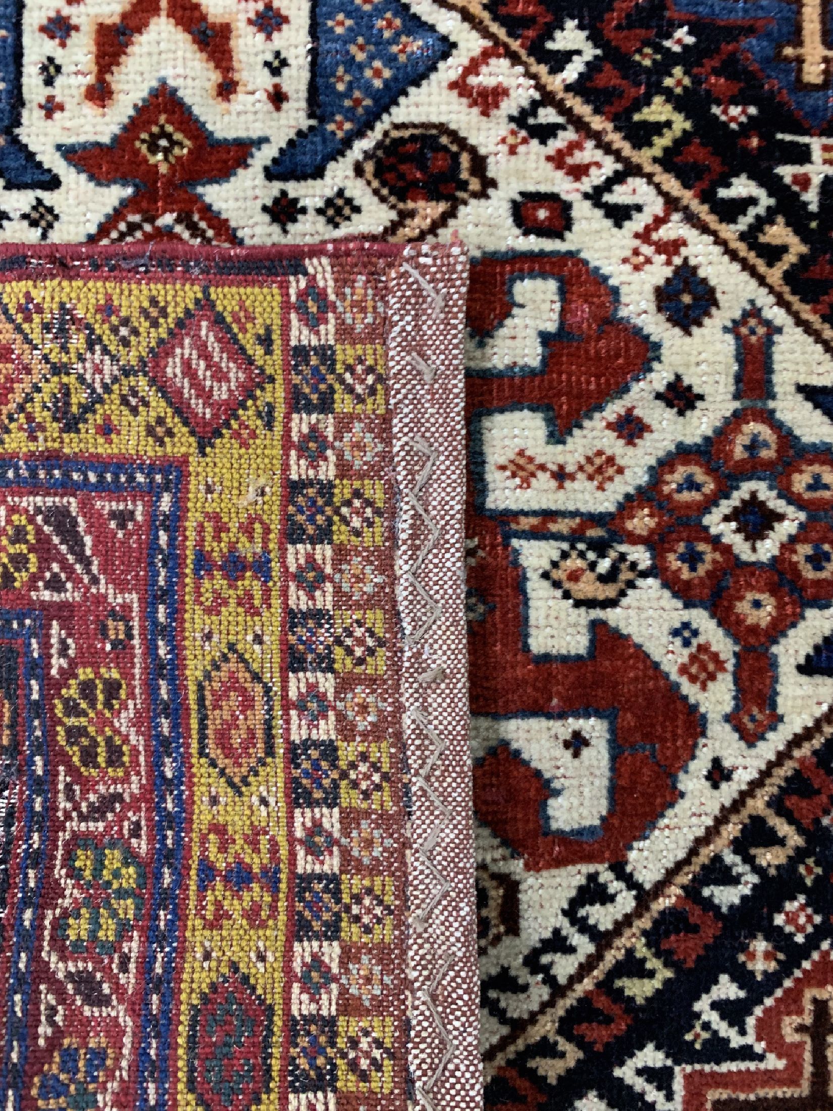 Detail e: 2 Antiker Taschenfront, Persien, um 1900, Wolle auf Wolle, ca. 87 x 60 cm & ca. 62 x 62 cm, EHZ: 4