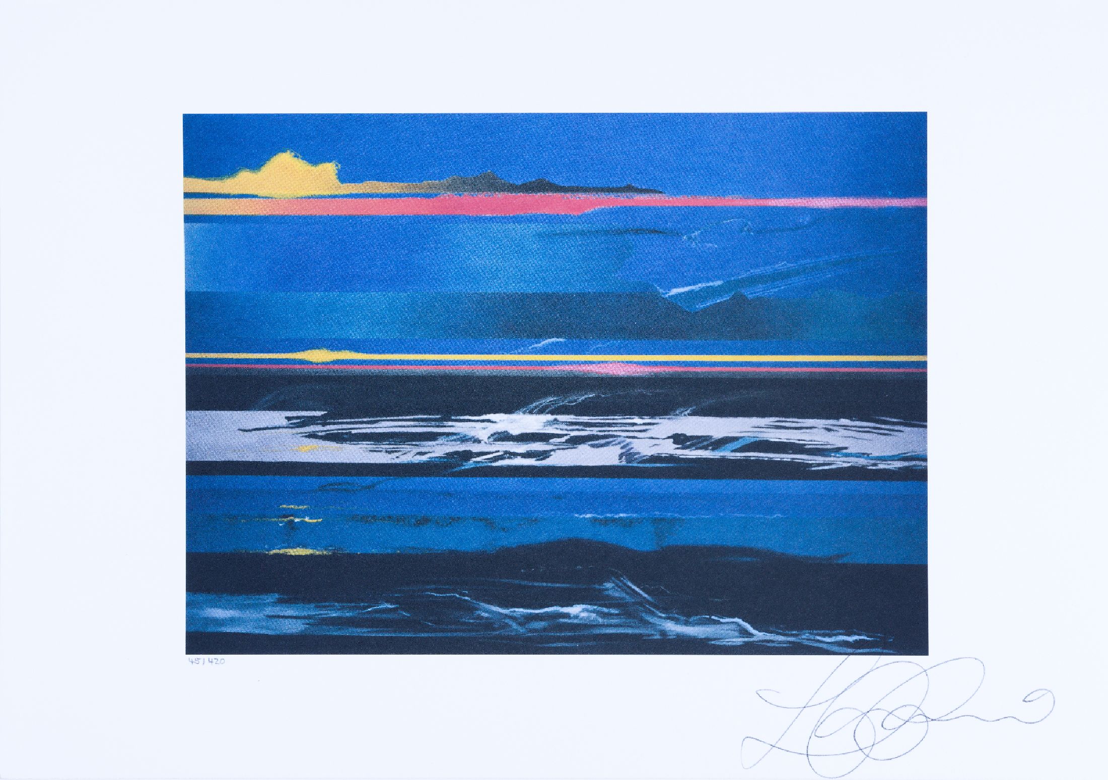 Luigi Colani, 1928-2019, 3 Arbeiten: Entwurffür eine Handrückenuhr, Kugelschreiber auf Papier, rückseitig handsigniert, ca. 29.5x21cm, leicht ...