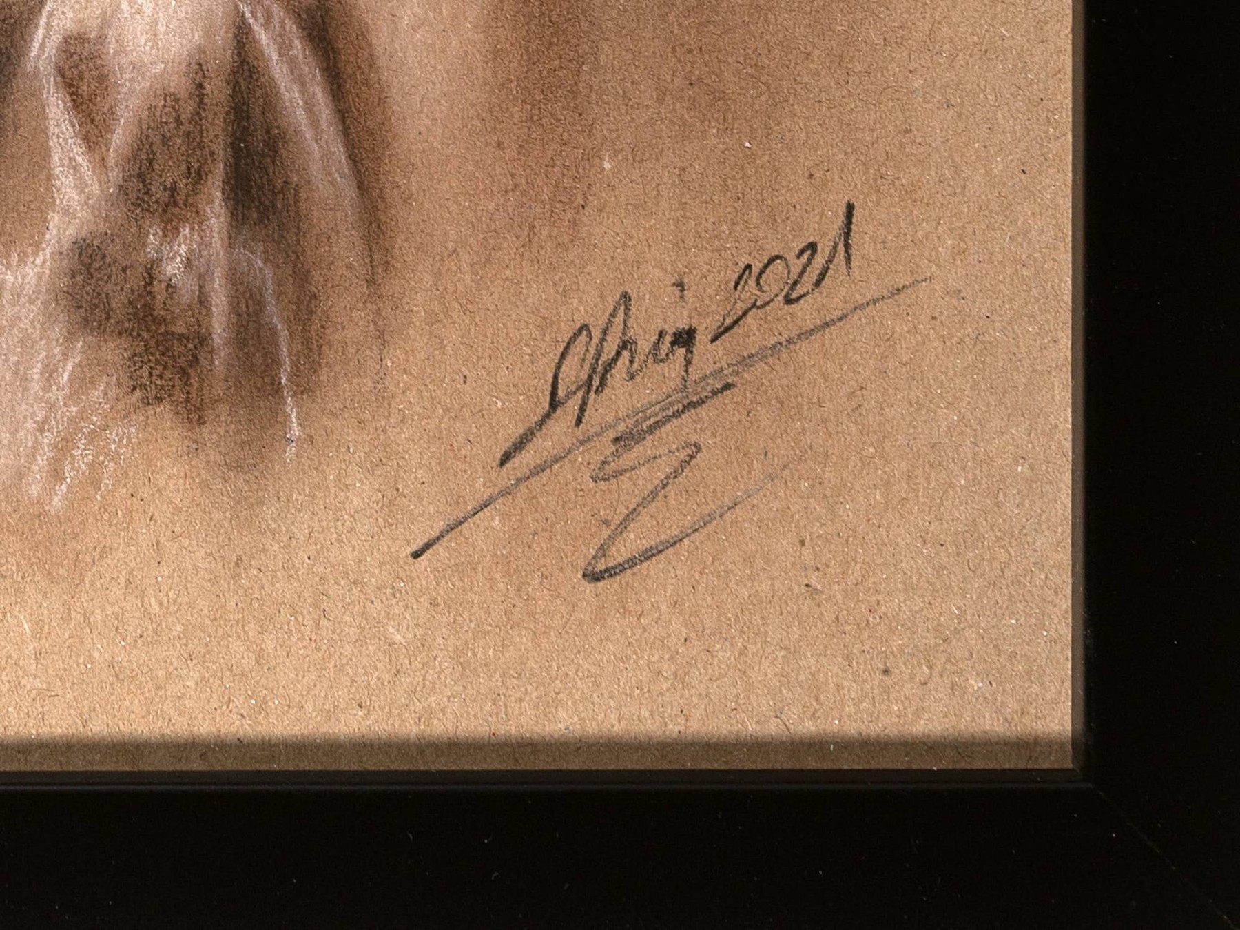 Detail a: Denis Prenzel, geb. 1971, Konvolut aus 2 Pastellzeichnungen auf dickem Papier, handsign., Denis Prenzel wurde 1971 in Novi Pazar Serbien geboren, ab ...