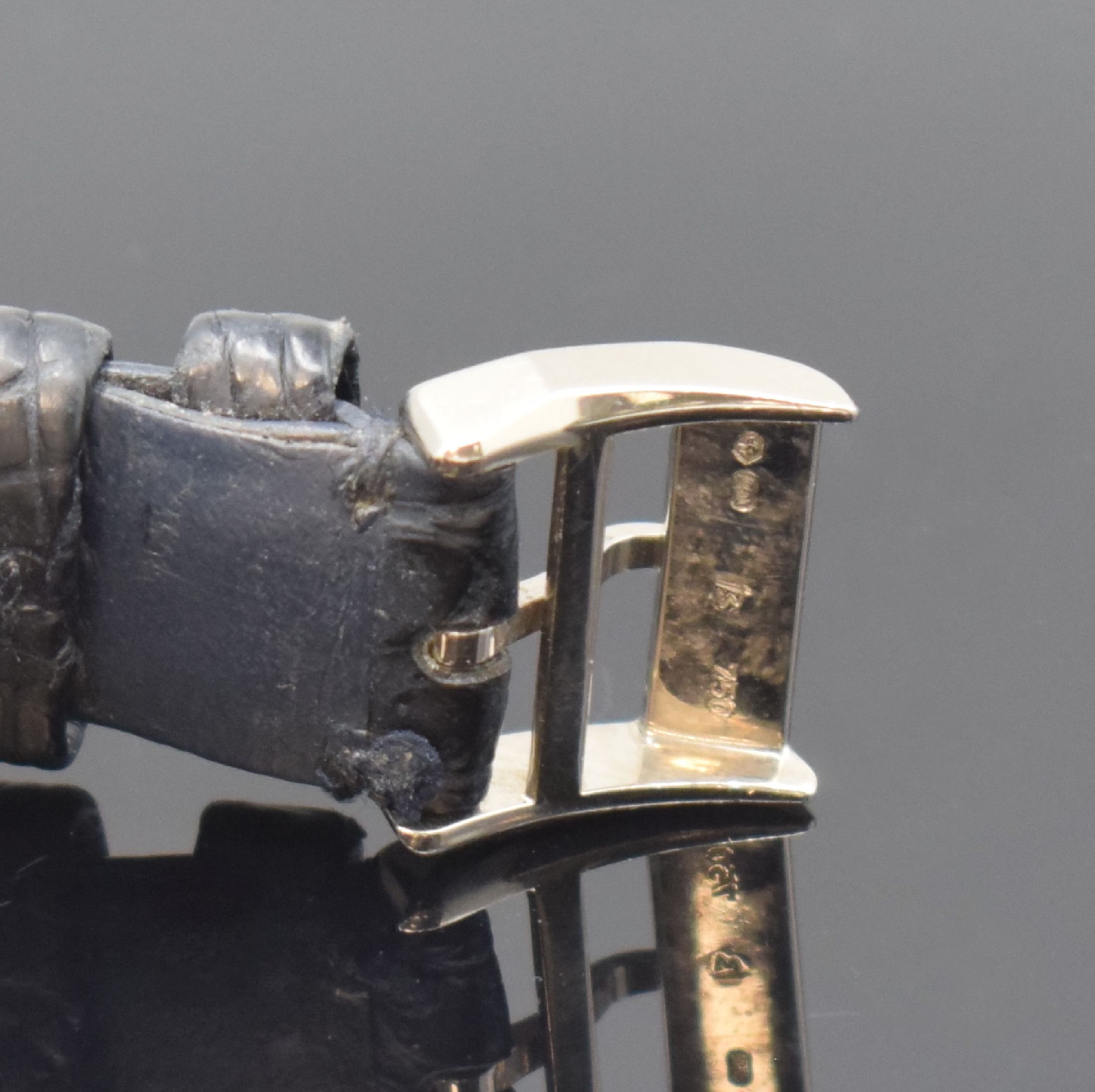 Detail e: A. LANGE & SÖHNE Arkade Lady Referenz 801.030 seltene Damenarmbanduhr in WG 750/000 mit Diamanten, Deutschland um 2000, Handaufzug, 2-teil., beids. ...
