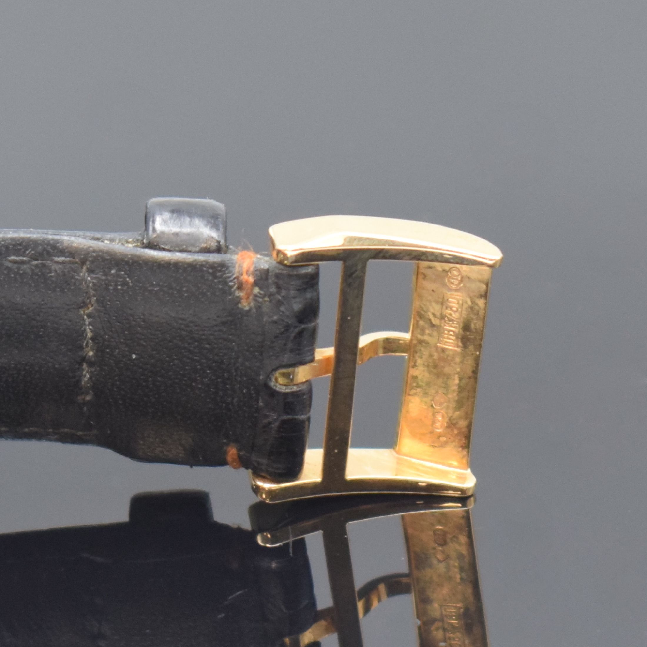 Detail c: A. LANGE & SÖHNE feine Herrenarmbanduhr Cabaret Referenz 107.031 in RoseG 750/000, Deutschland um 2000, Handaufzug, 2-teiliges, beids. vergl. ...