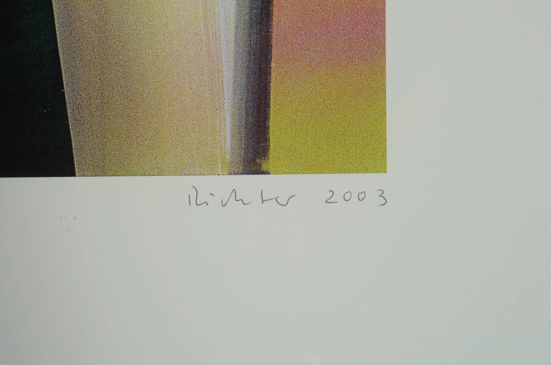Detail a: Gerhard Richter, geb. 1932, Viktoria I, Farboffset auf Karton, Drucksignatur, Edition Achenbach Art Edition Düsseldorf, ca. 80x60 cm, unter Glas, R. ...