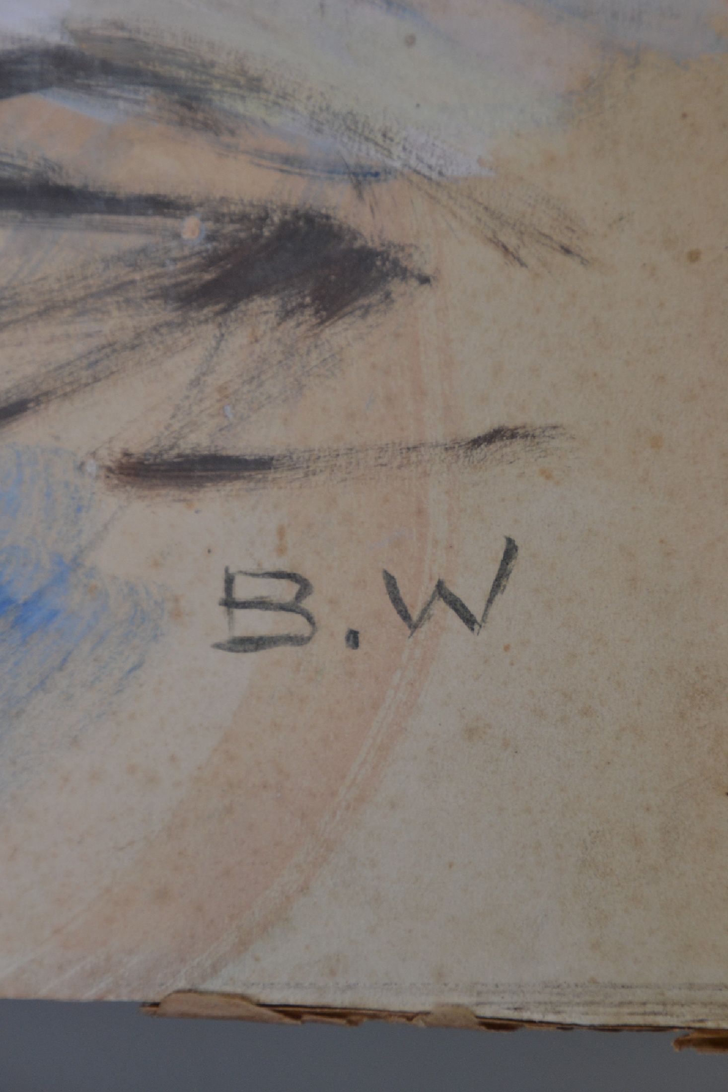 Detail e: Brynolf Wennerberg, 1866 Otterstad/Schweden - 1950 Bad Aibling, tanzende Columbina bzw. junge Frau im weißen Kleid, für Wennerberg typ. Lächeln, ...