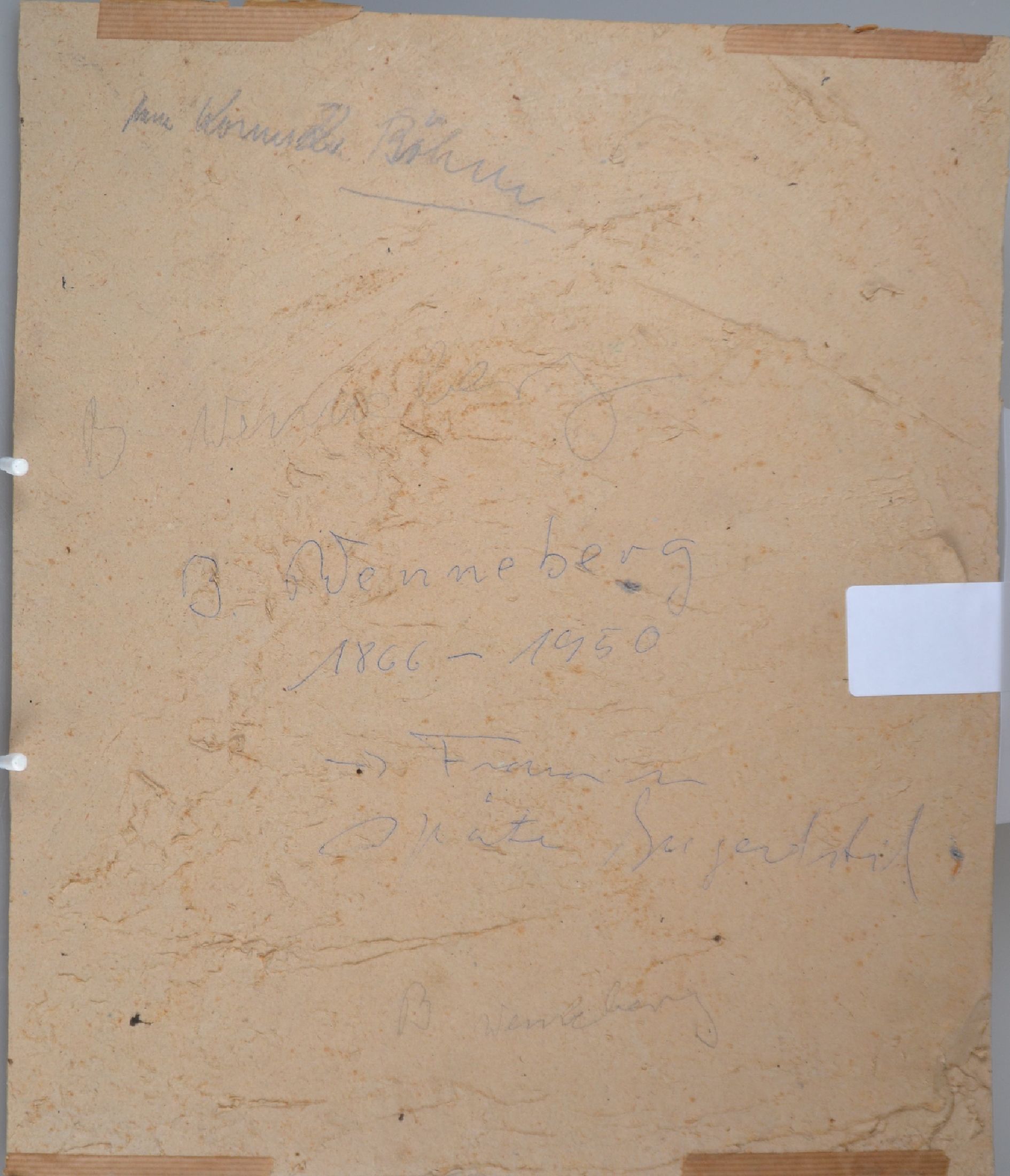 Detail f: Brynolf Wennerberg, 1866 Otterstad/Schweden - 1950 Bad Aibling, tanzende Columbina bzw. junge Frau im weißen Kleid, für Wennerberg typ. Lächeln, ...