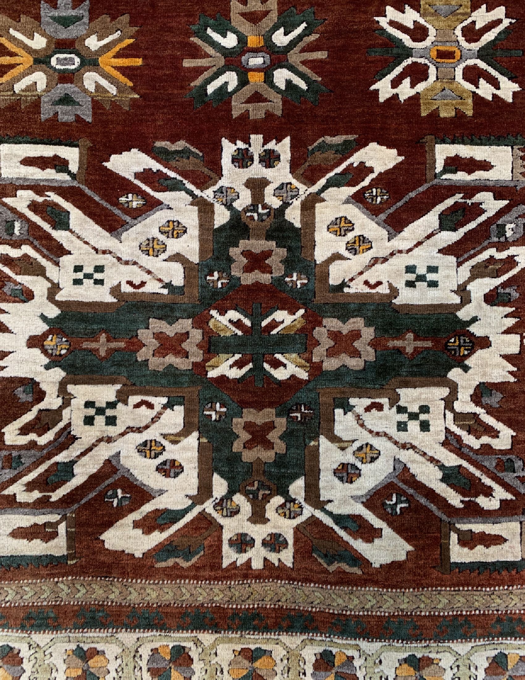 Detail b: Kars Kazak alt, Türkei, um 1960, Wolle auf Wolle, ca. 195 x 160 cm, EHZ: 2