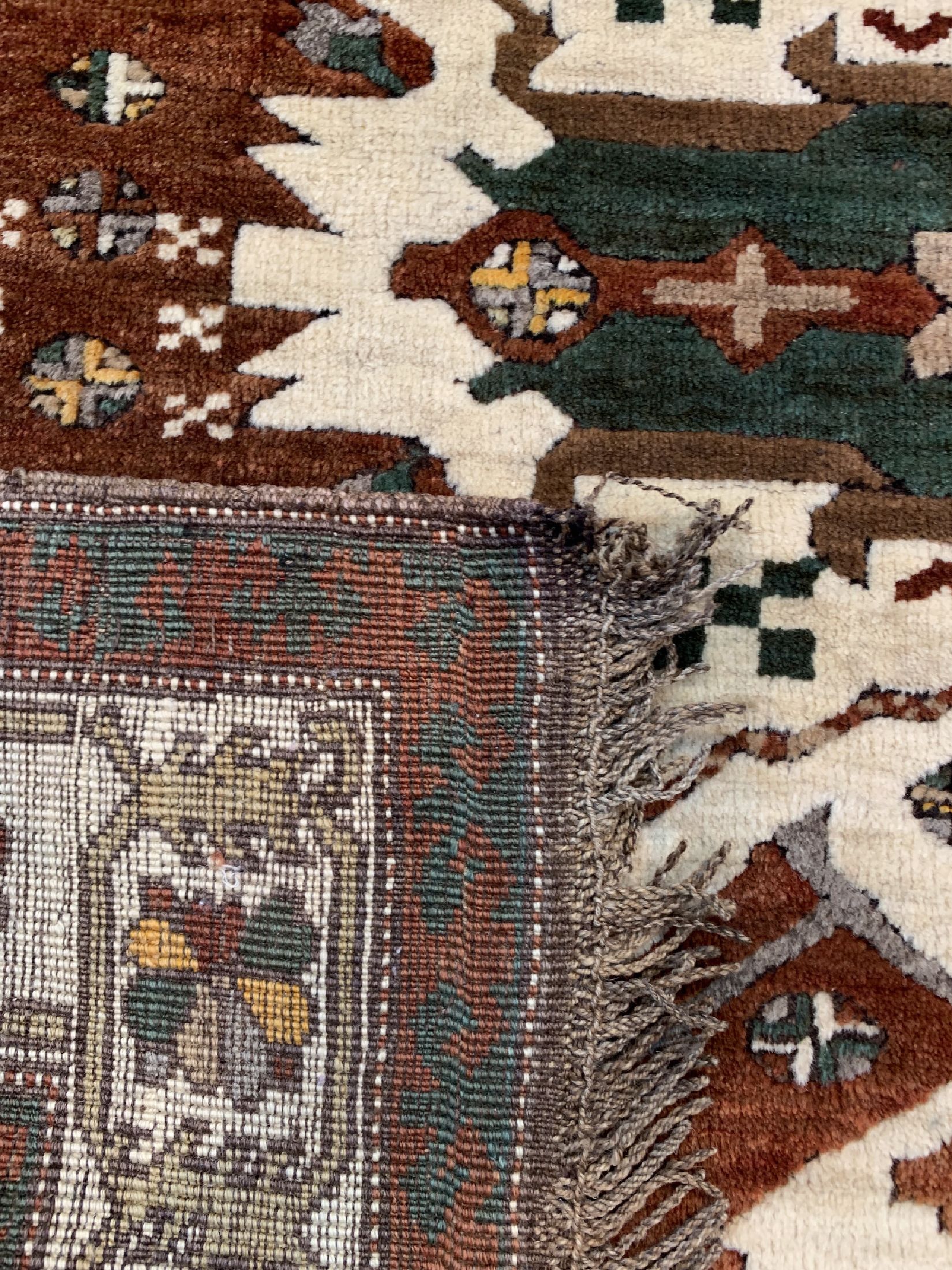 Detail e: Kars Kazak alt, Türkei, um 1960, Wolle auf Wolle, ca. 195 x 160 cm, EHZ: 2