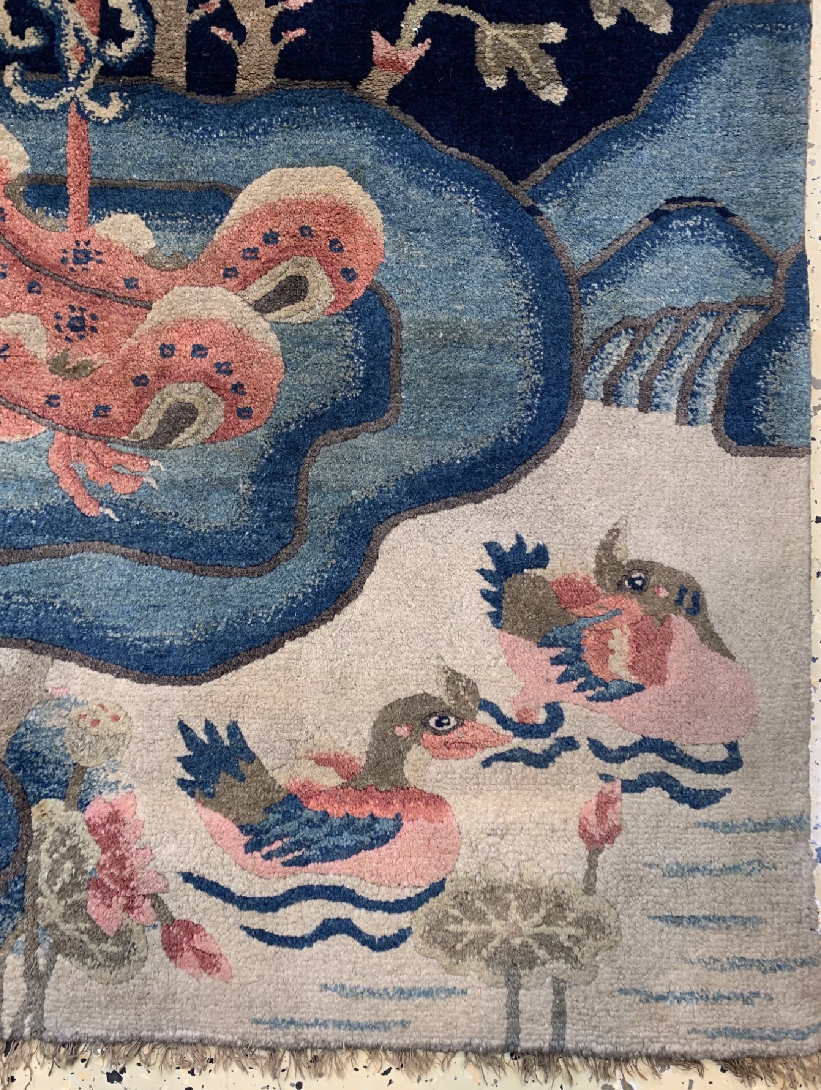 Detail a: Pao Tao antik, China, um 1900, Wolle auf Baumwolle, ca. 190 x 98 cm, EHZ: 2