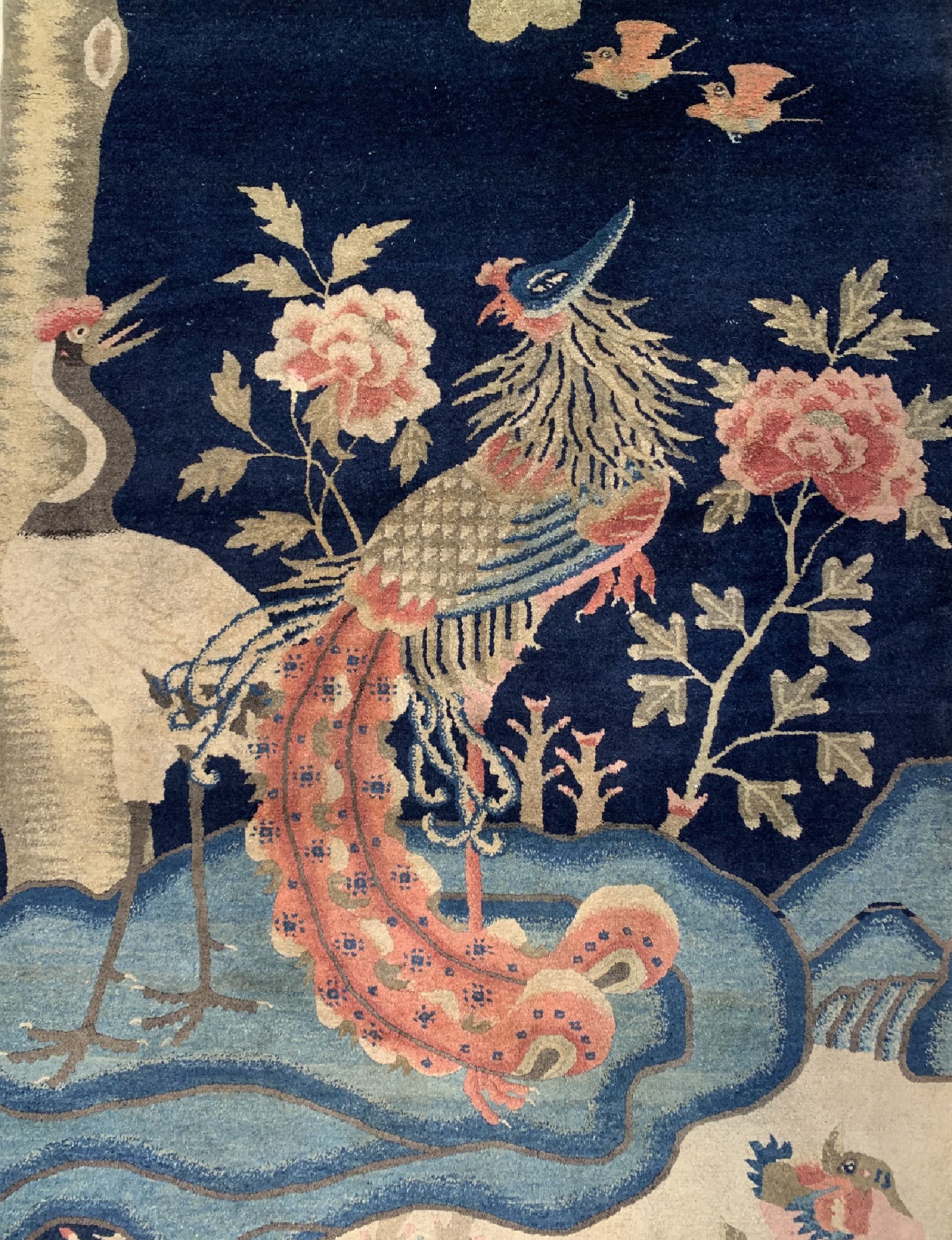 Detail b: Pao Tao antik, China, um 1900, Wolle auf Baumwolle, ca. 190 x 98 cm, EHZ: 2